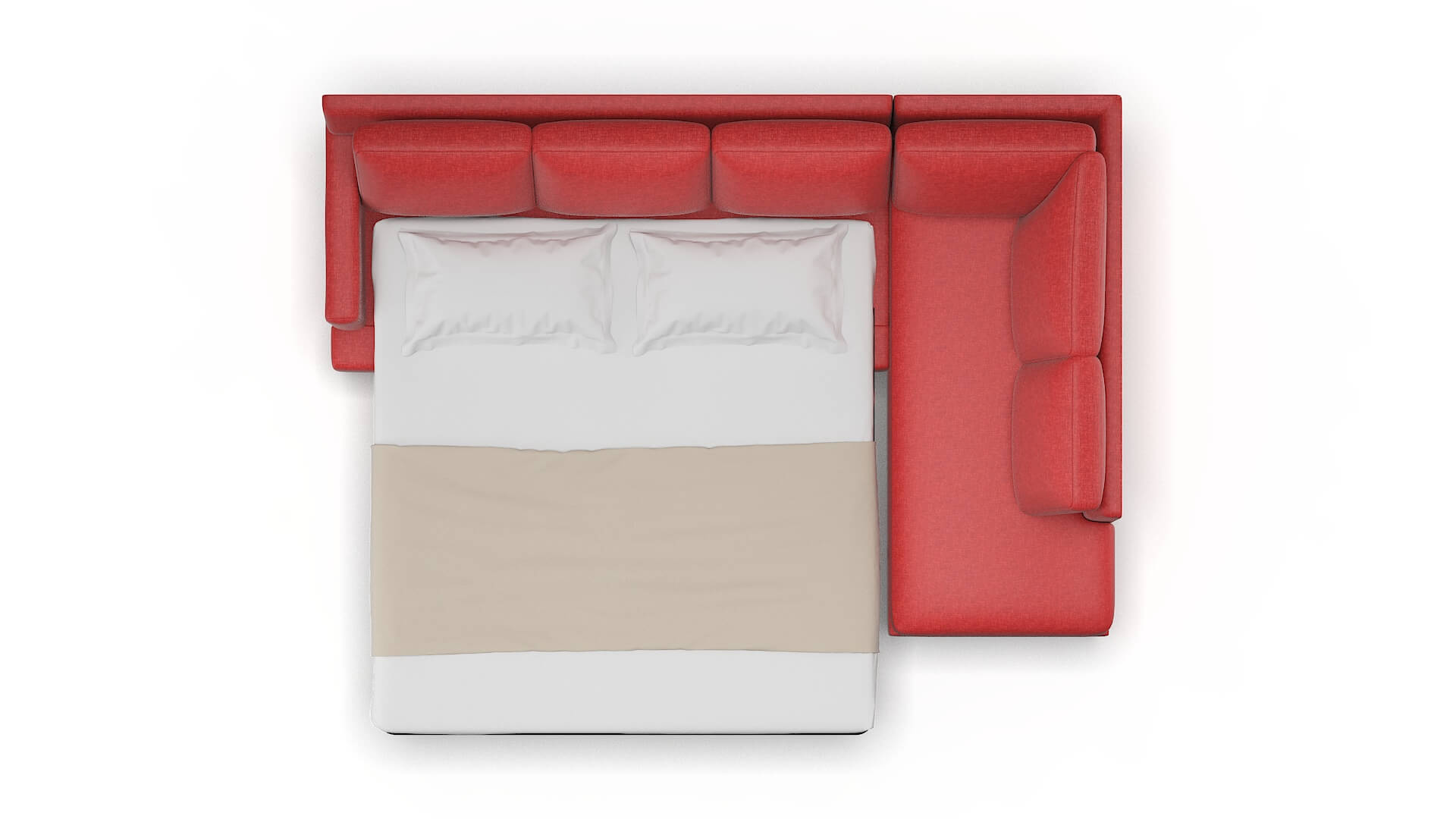 Houston Leslie Poppy Panel Sleeper Espresso legs 3