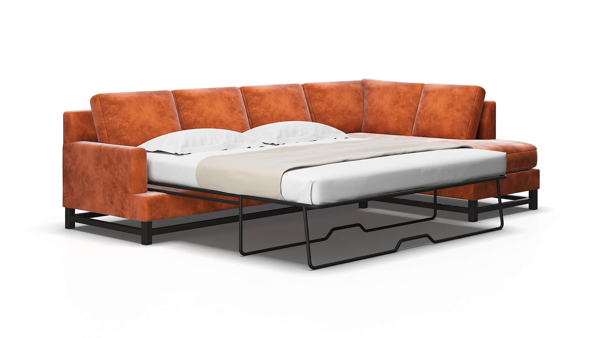 Houston Loft copper Panel sleeper Espresso Legs  2