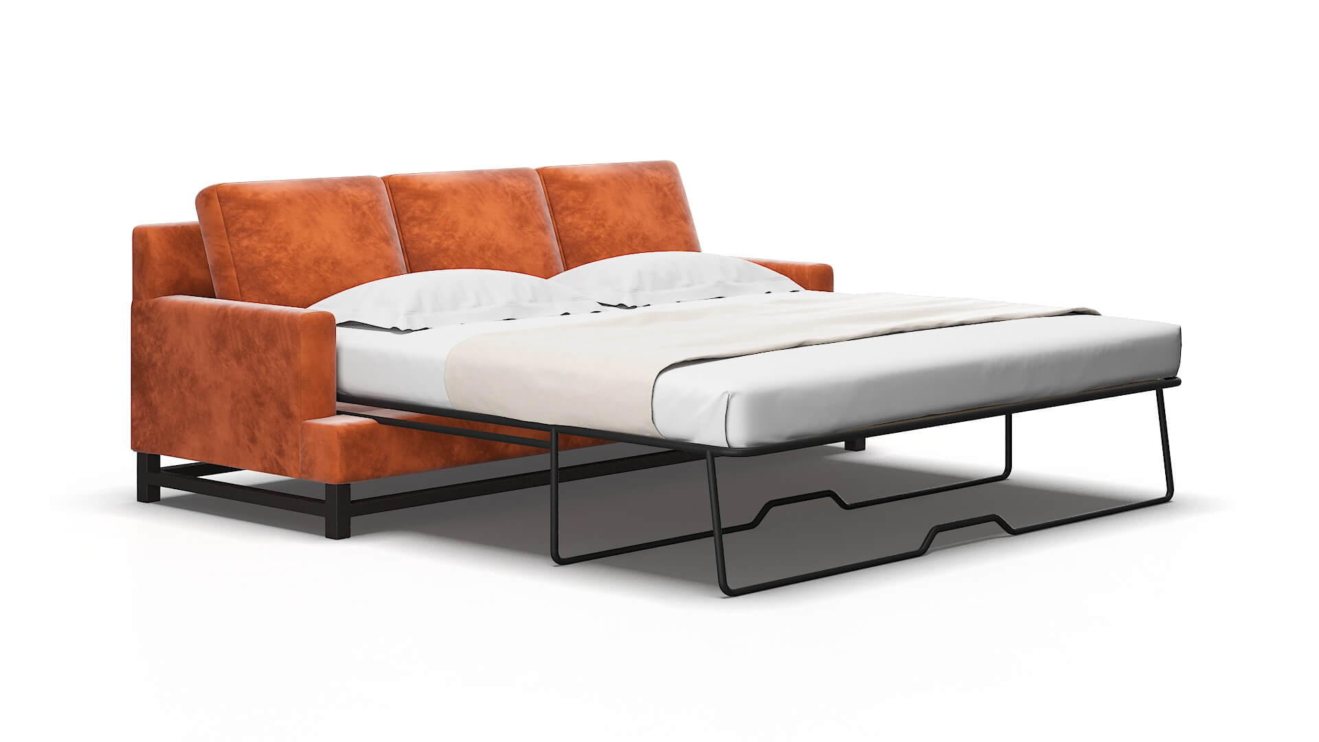 Houston Loft Copper Sofa Sleeper Espresso legs 2