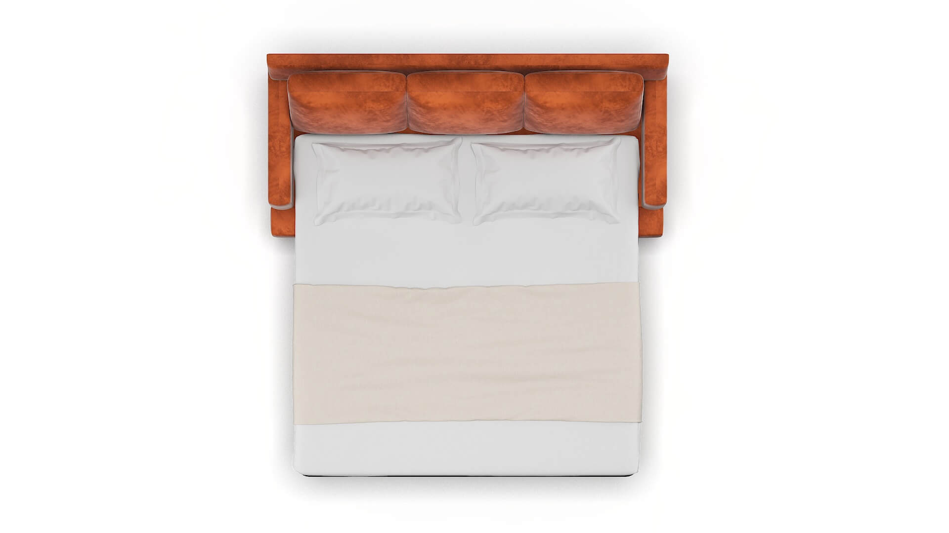 Houston Loft Copper Sofa Sleeper Espresso legs 3