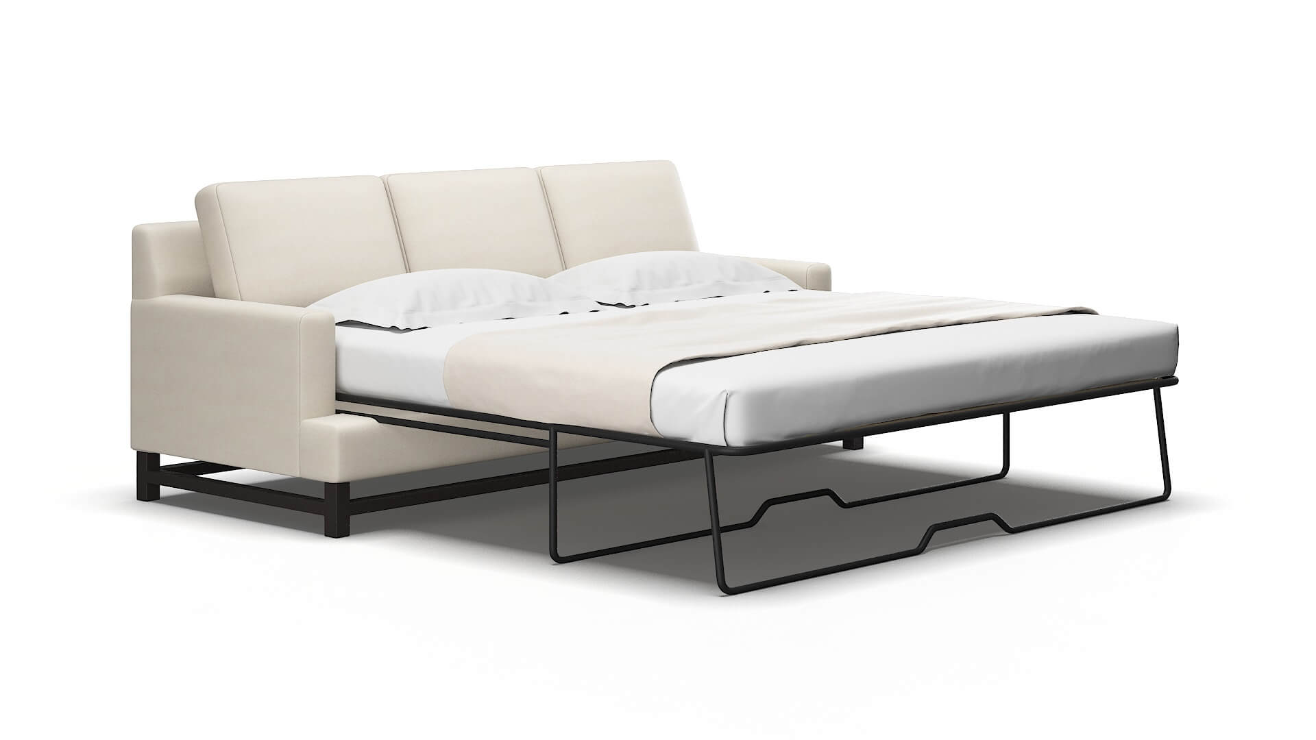 Houston Malibu linen Sofa sleeper Espresso Legs  2