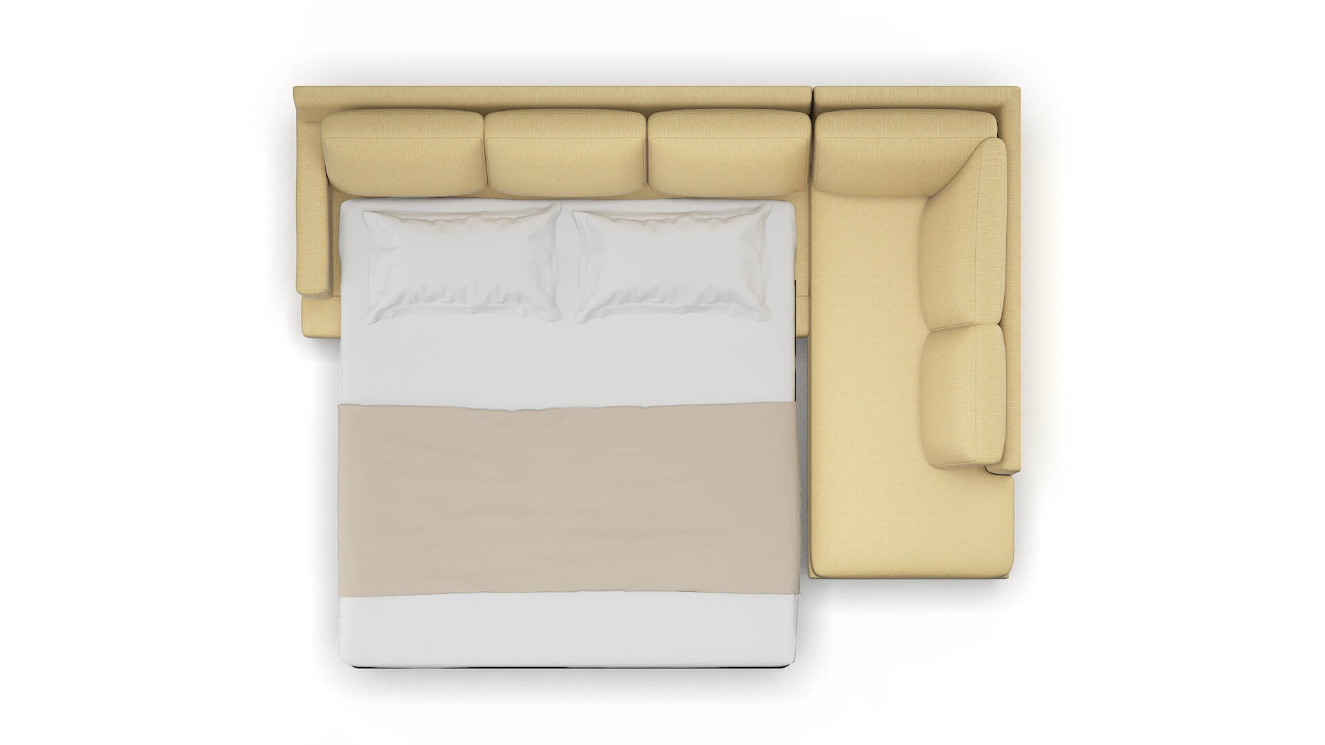 Houston Malibu Maize Panel Sleeper Espresso legs 3