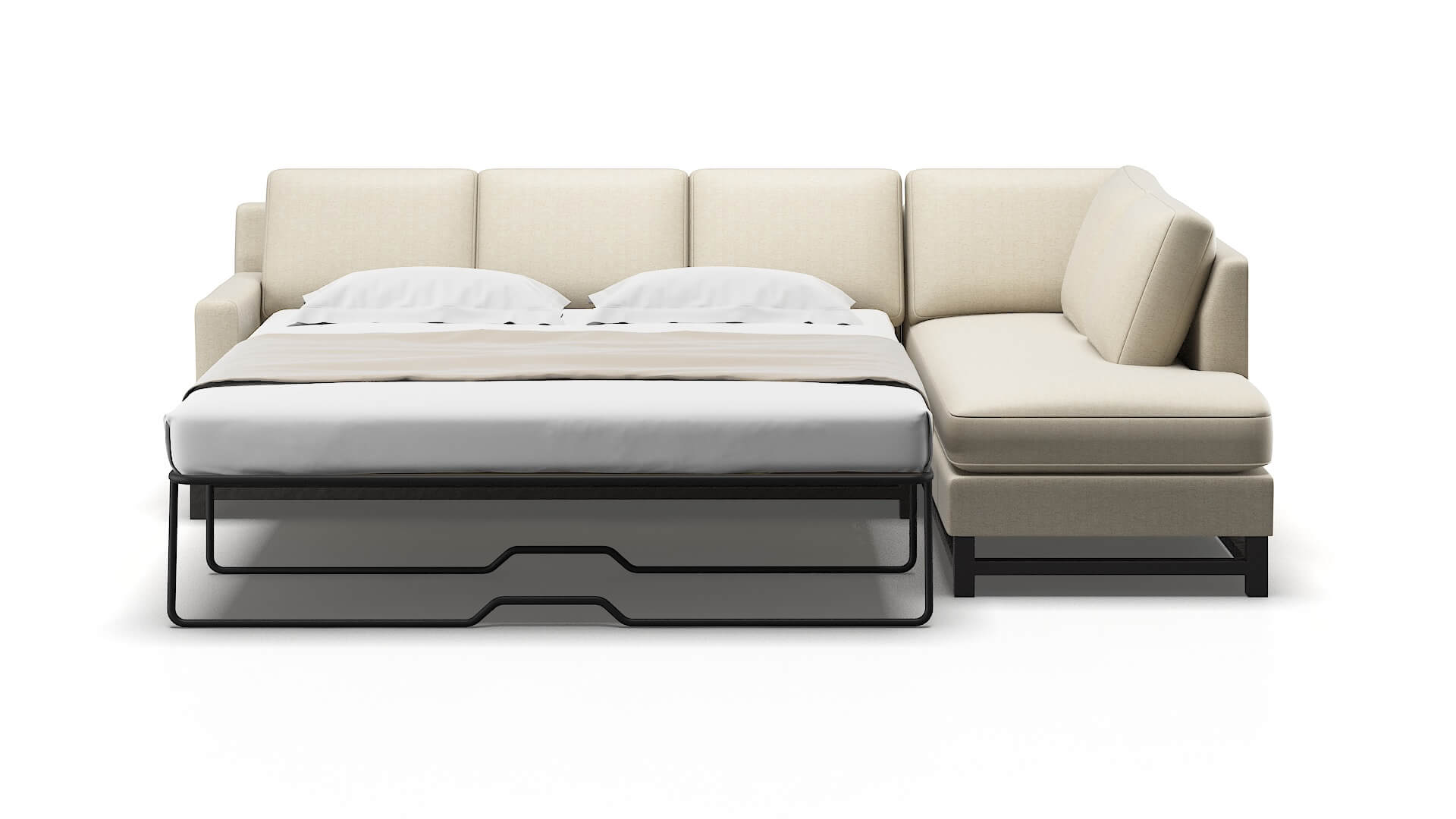 Houston Malibu Sand Panel Sleeper Espresso legs 1