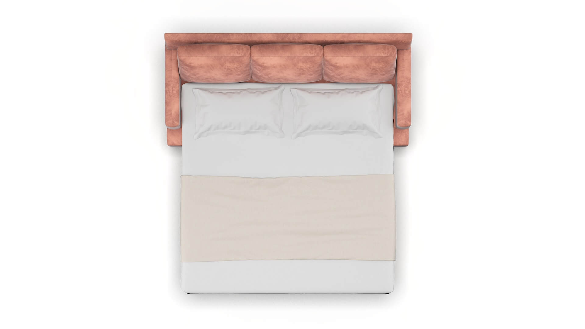 Houston Naples Blush Sofa Sleeper Espresso legs 3