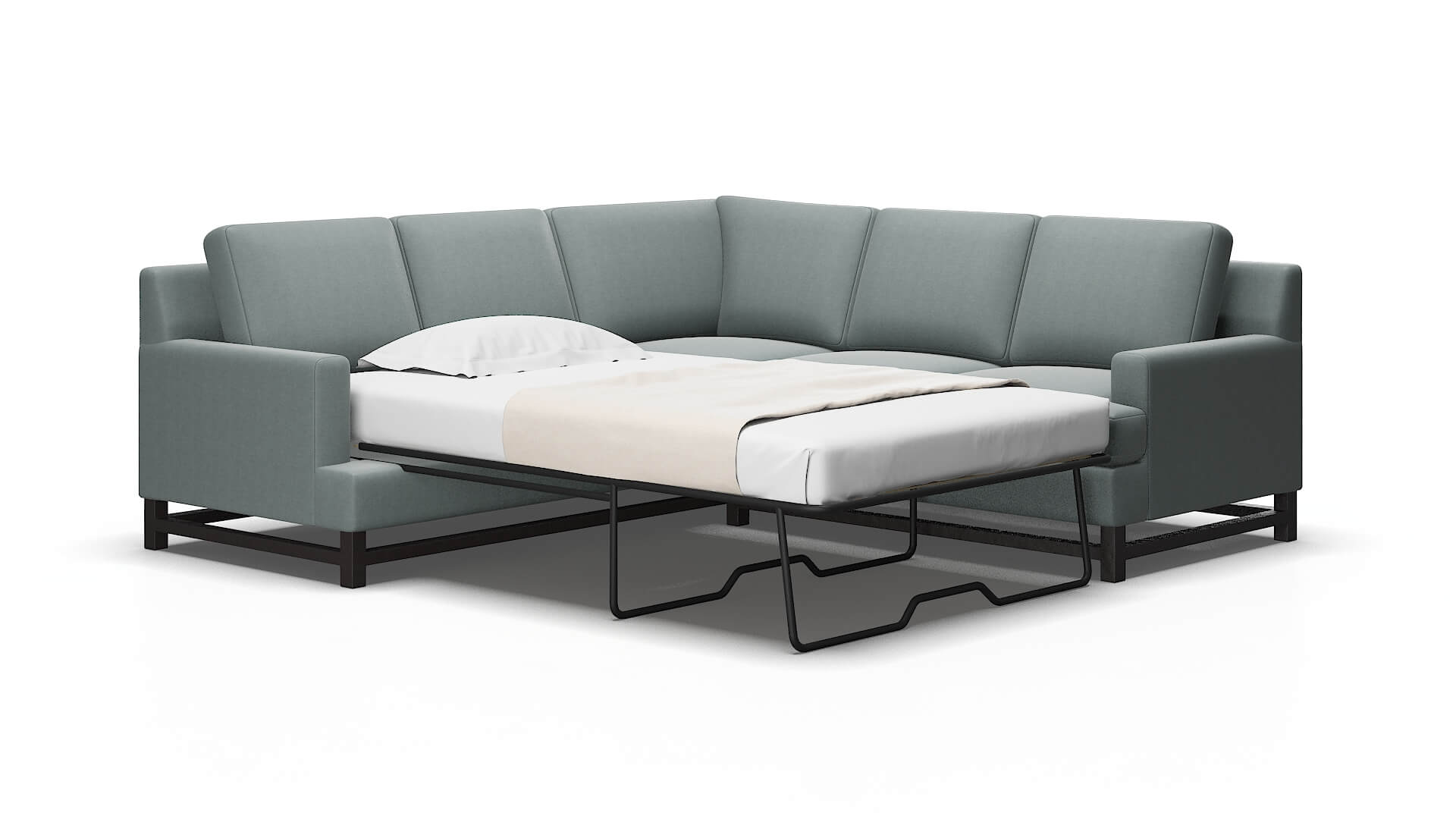 Houston Oakley baltic Sectional sleeper Espresso Legs  2