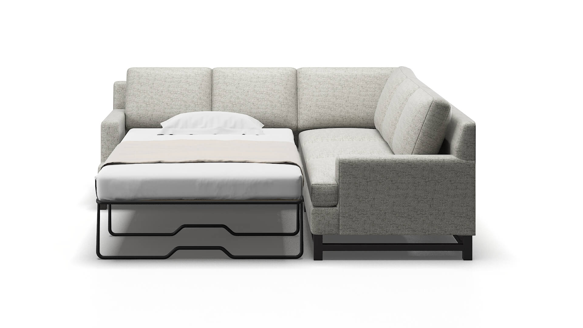 Houston Oceanside Granite Sectional Sleeper Espresso legs 1