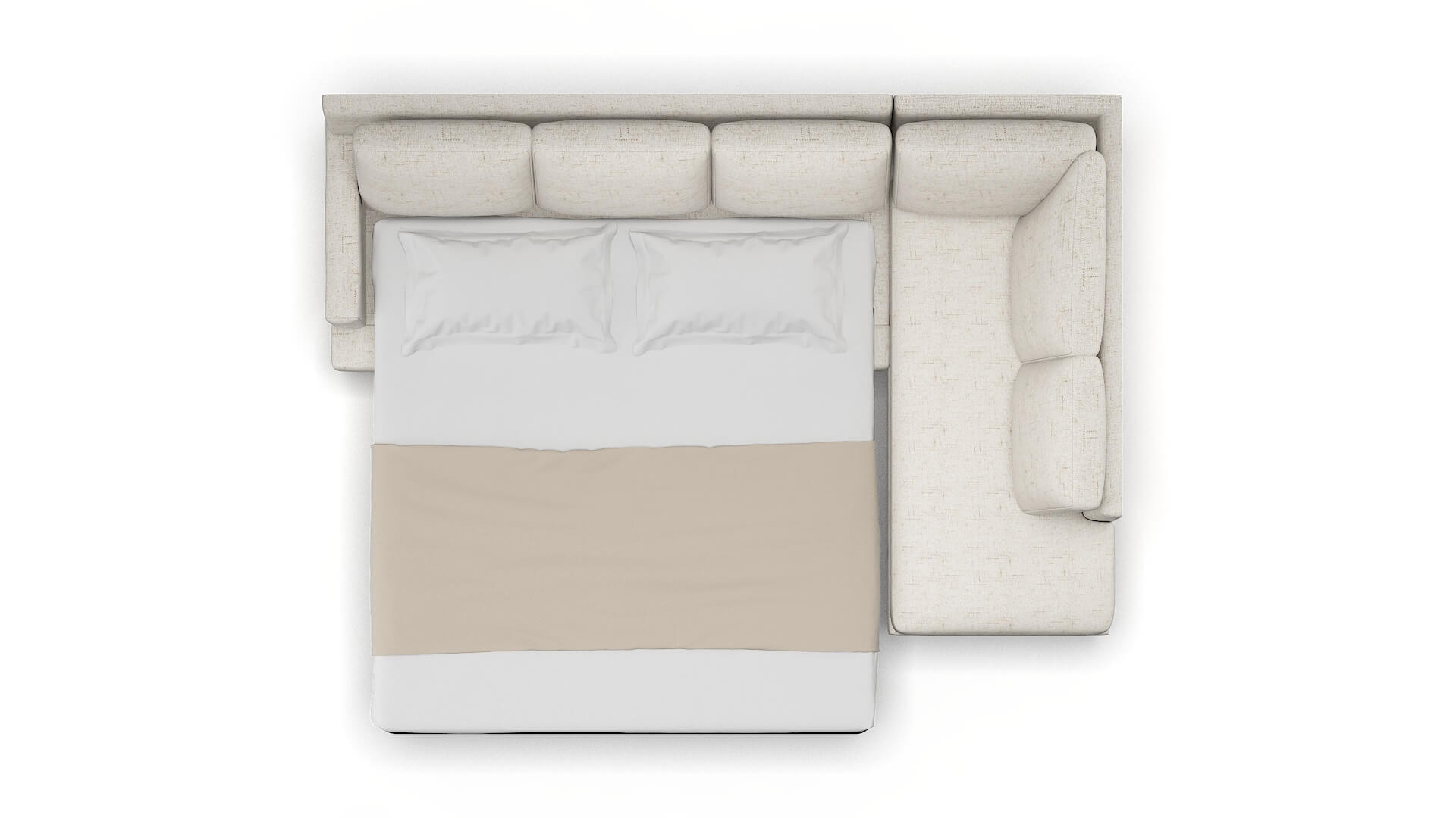 Houston Oceanside Natural Panel Sleeper Espresso legs 3