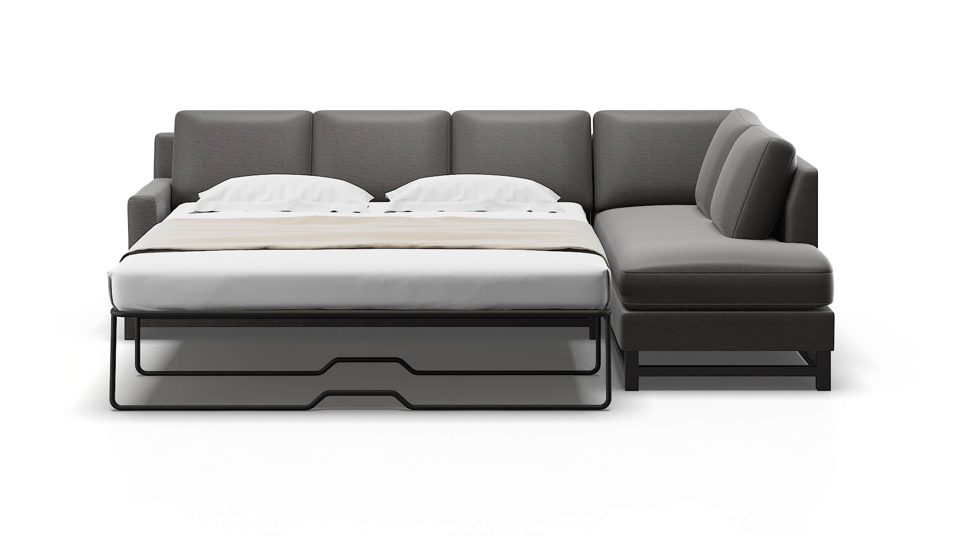 Houston Oscar Charcoal Panel Sleeper Espresso legs 1