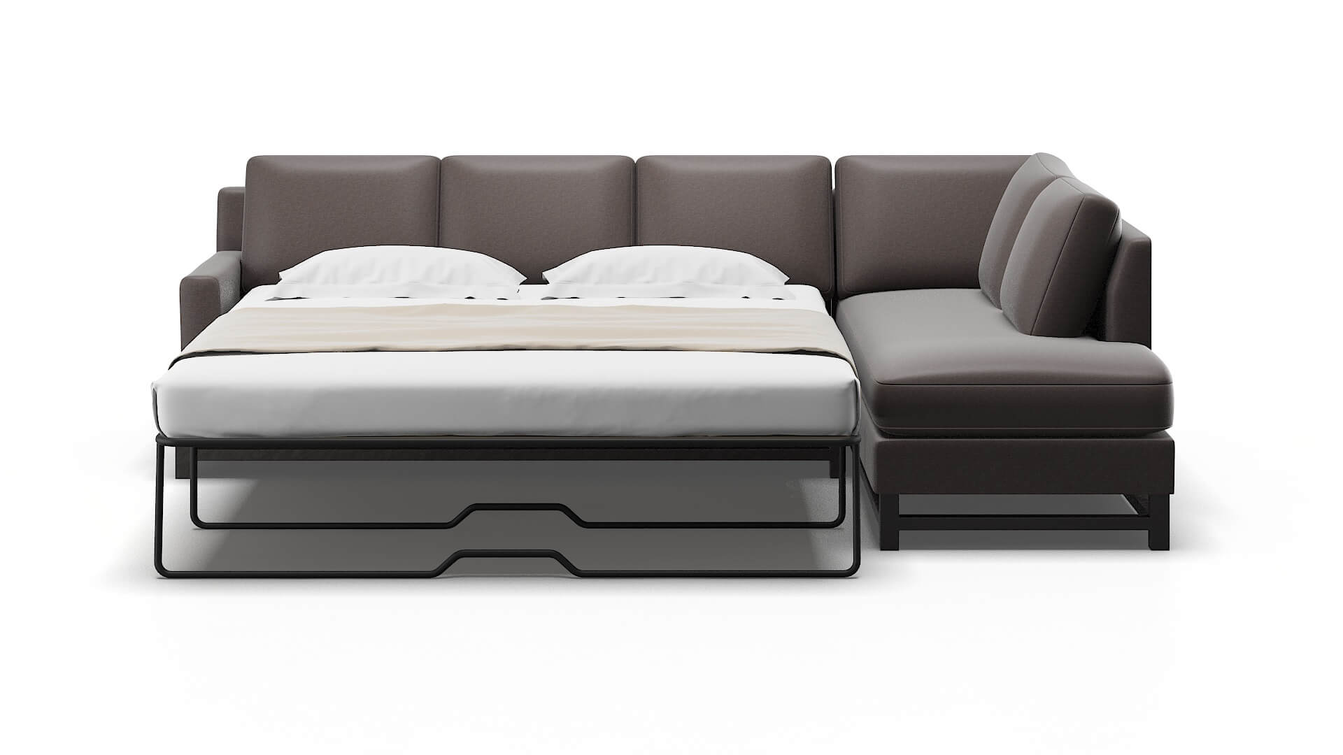 Houston Oscar Chocolate Panel Sleeper Espresso legs 1