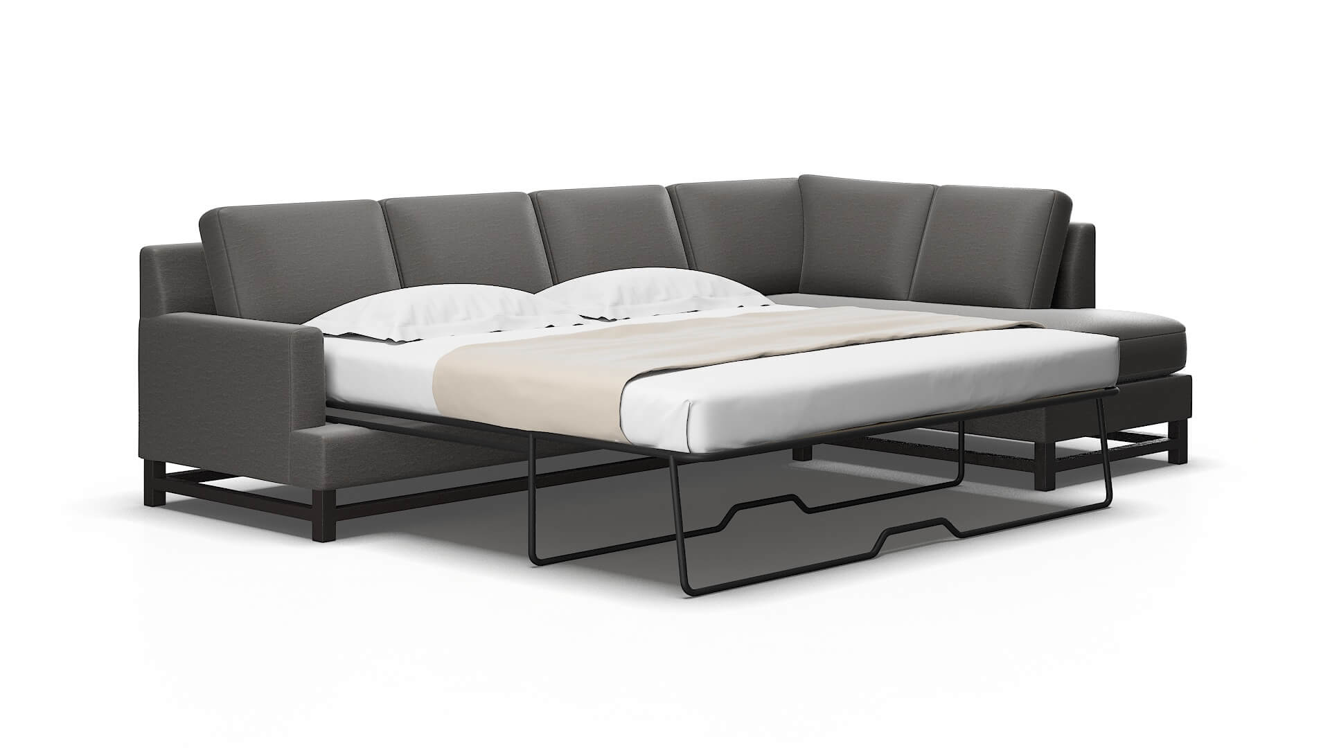 Houston Oscar grey Panel sleeper Espresso Legs  2