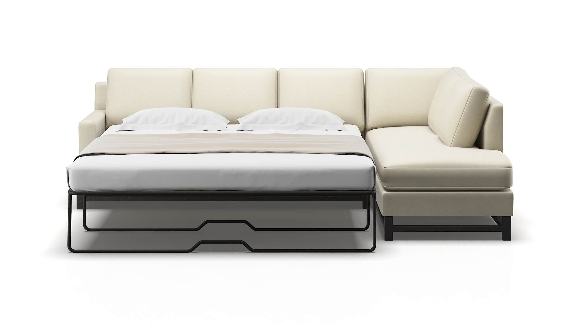 Houston Phoenix Ivory Panel Sleeper Espresso legs 1