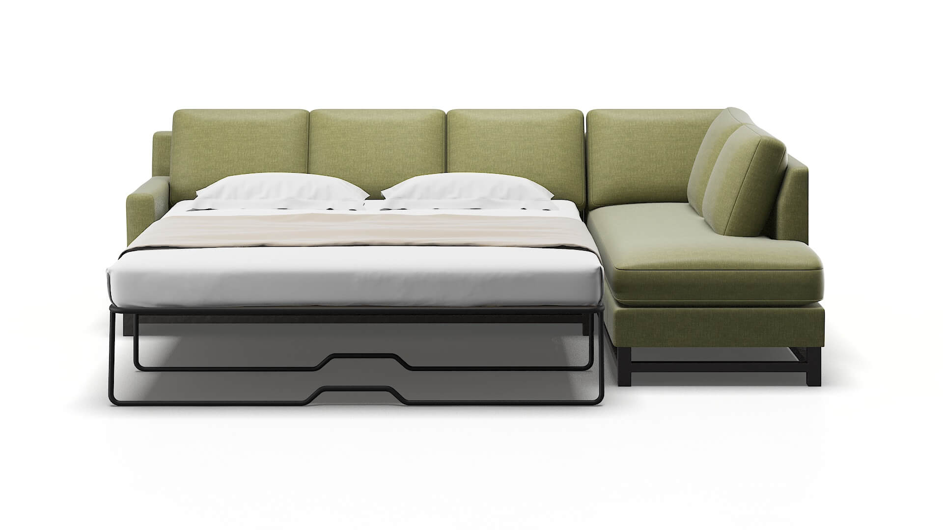 Houston Portland Basil Panel Sleeper Espresso legs 1
