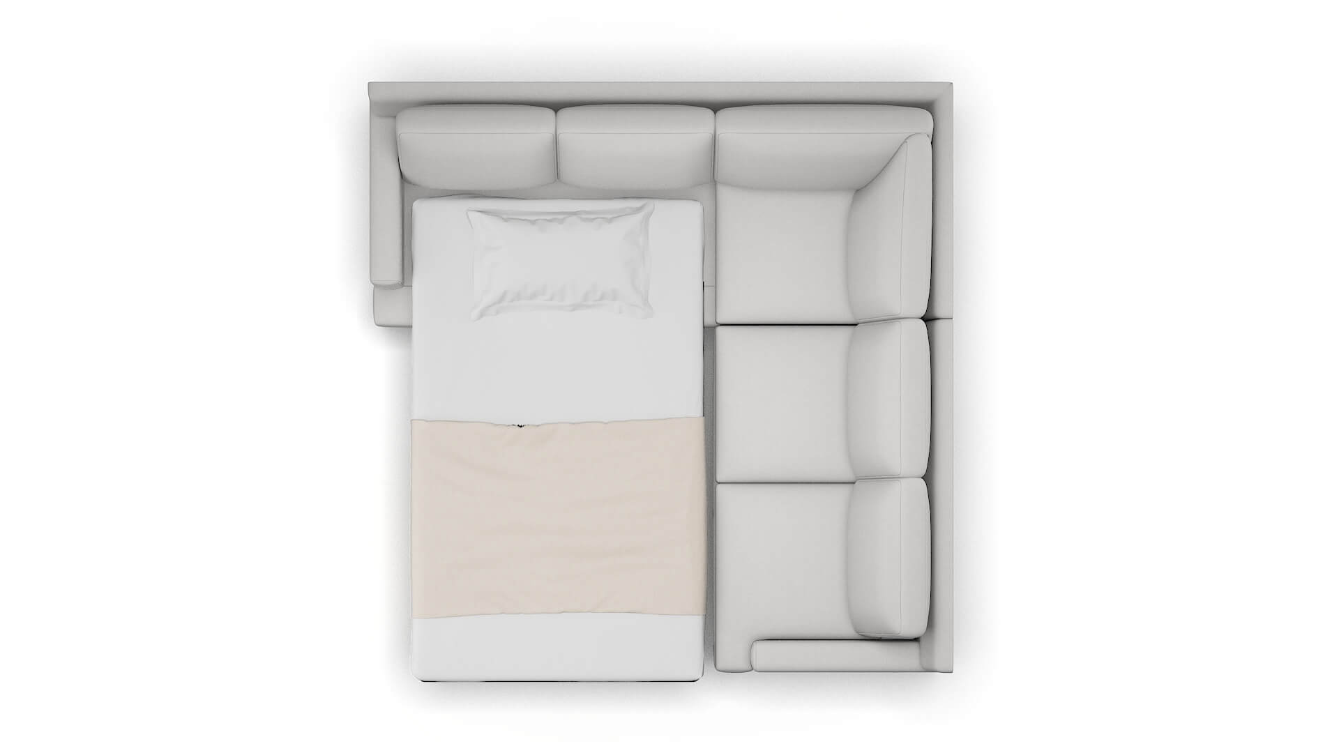 Houston Prisma Steam Sectional Sleeper Espresso legs 3