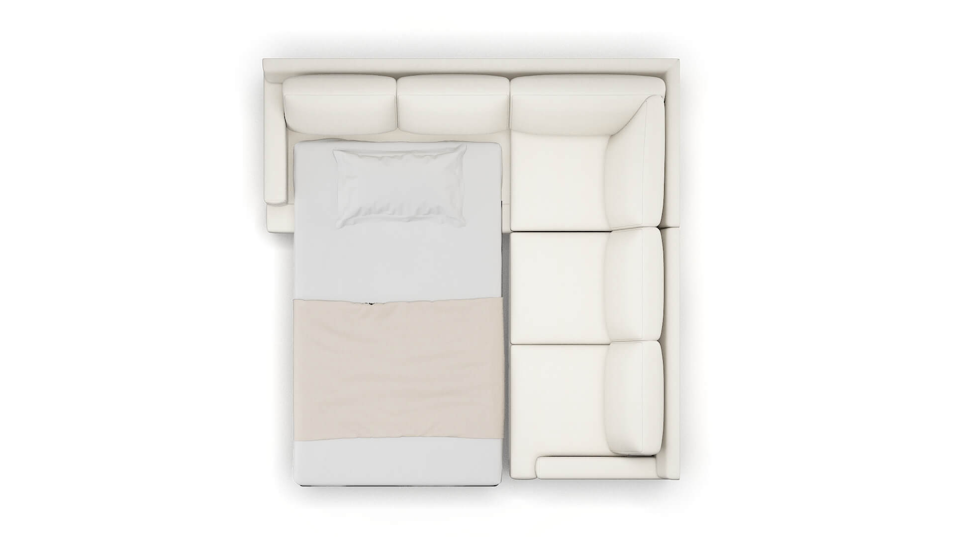 Houston R_prize Cream Sectional Sleeper Espresso legs 3