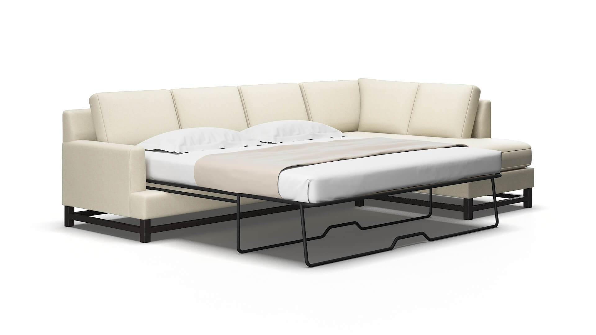 Houston Redondo Oyster Panel Sleeper Espresso legs 2