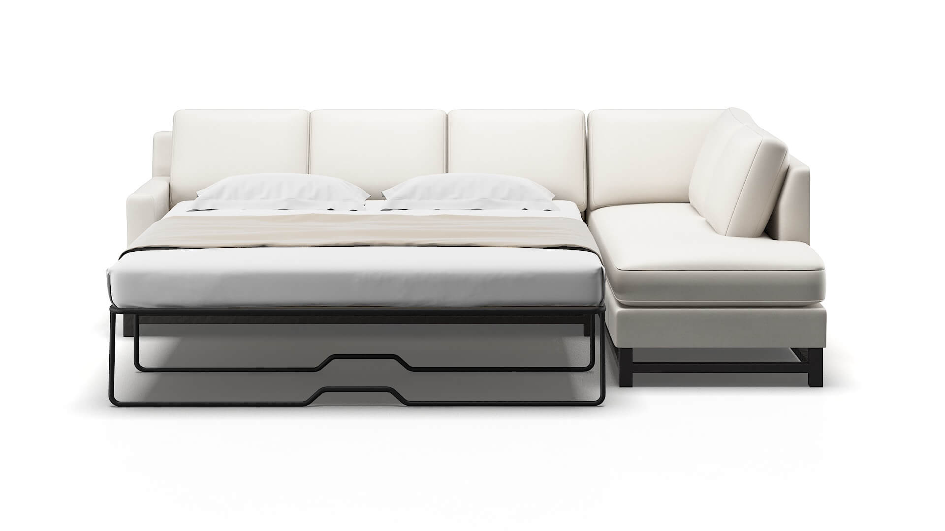 Houston Redondo Pearl Panel Sleeper Espresso legs 1