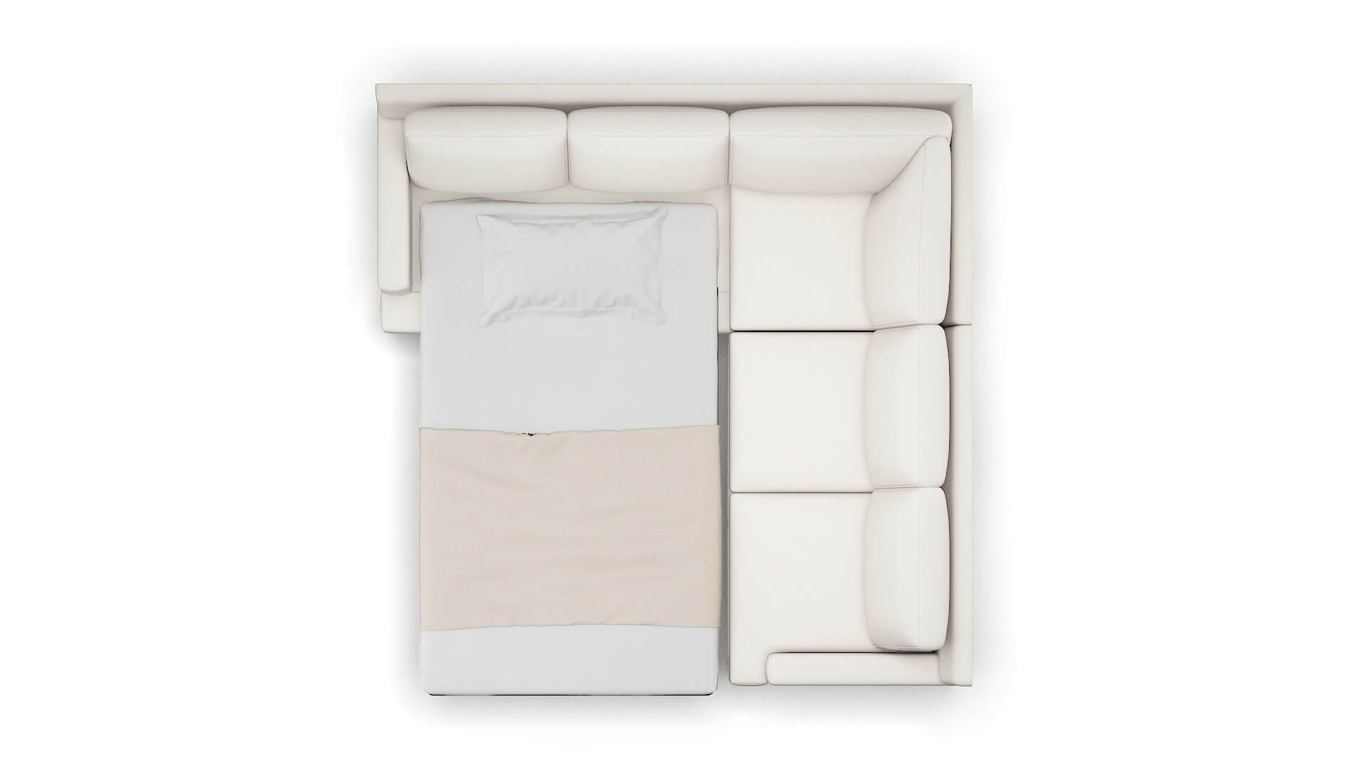 Houston Redondo Pearl Sectional Sleeper Espresso legs 3