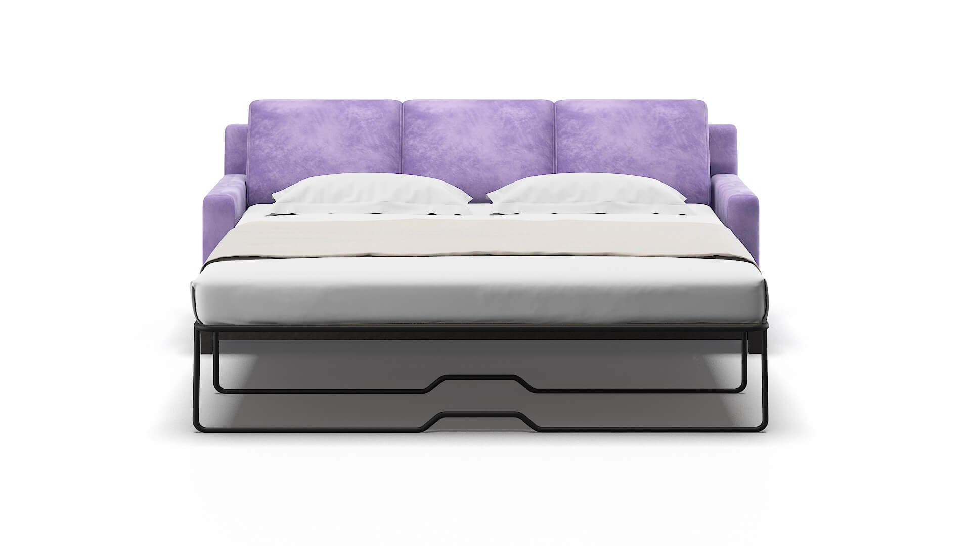 Houston Royale Lavender Sofa Sleeper Espresso legs 1