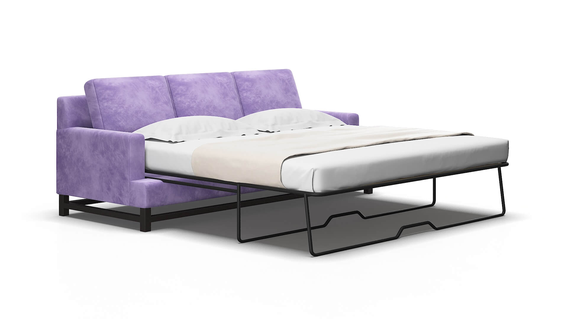 Houston Royale lavender Sofa sleeper Espresso Legs  2
