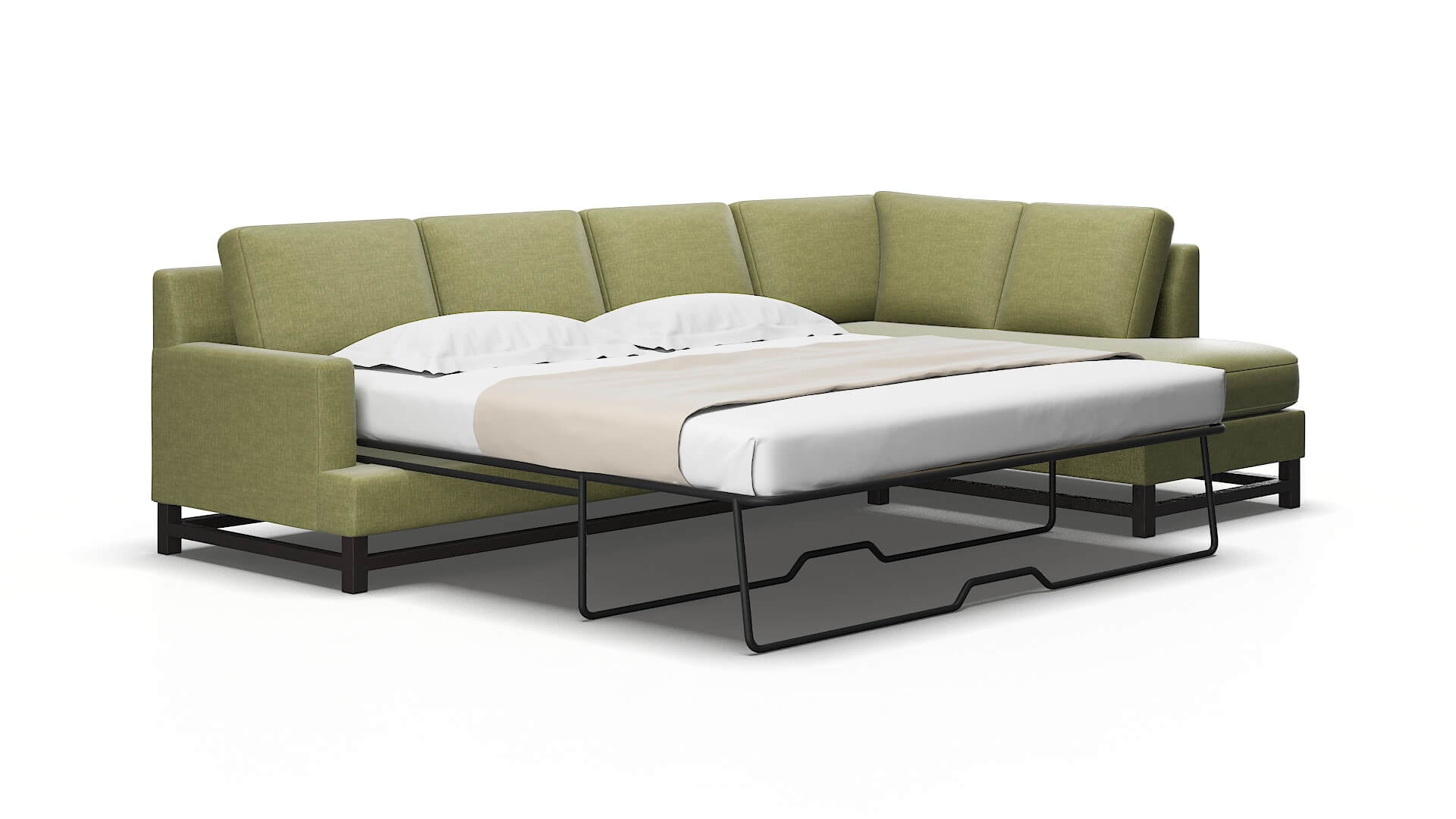 Houston Simplex sour_apple Panel sleeper Espresso Legs  2
