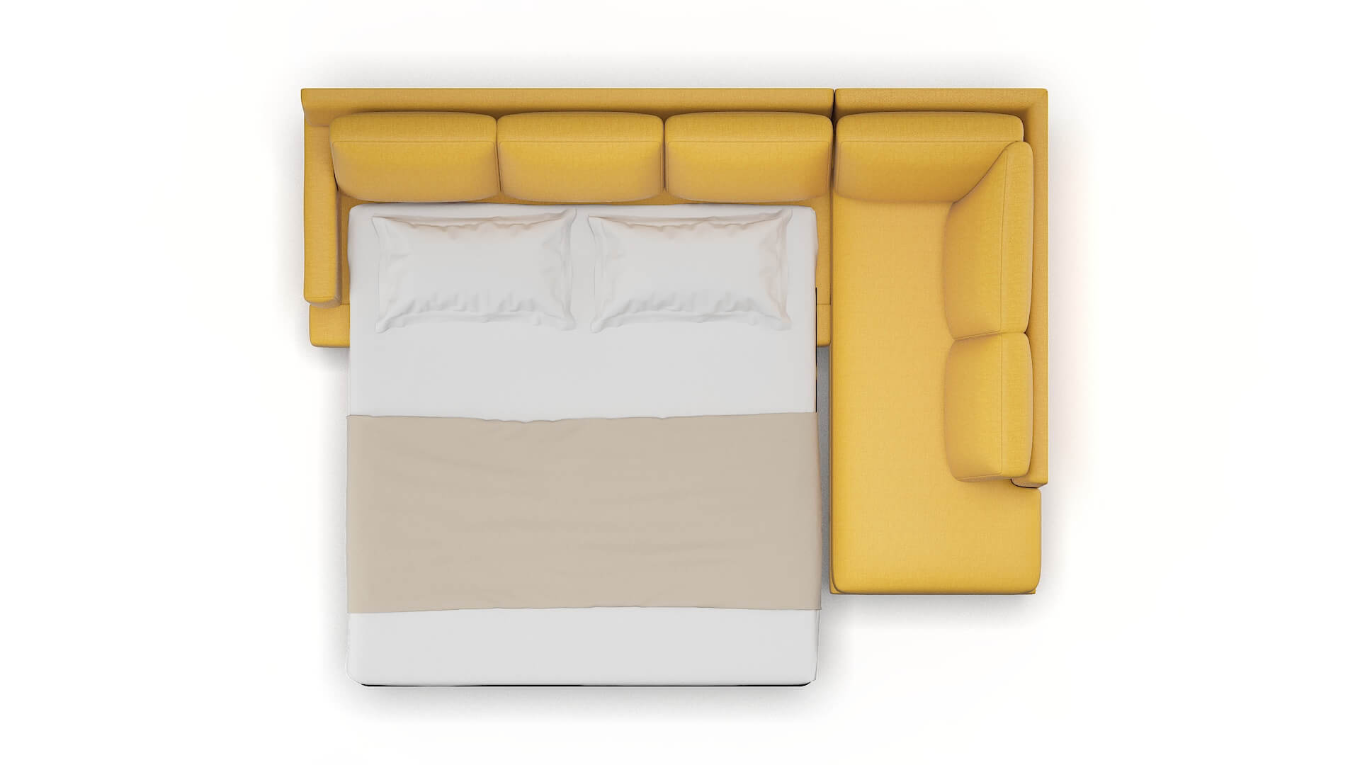 Houston Tess Turmeric Panel Sleeper Espresso legs 3