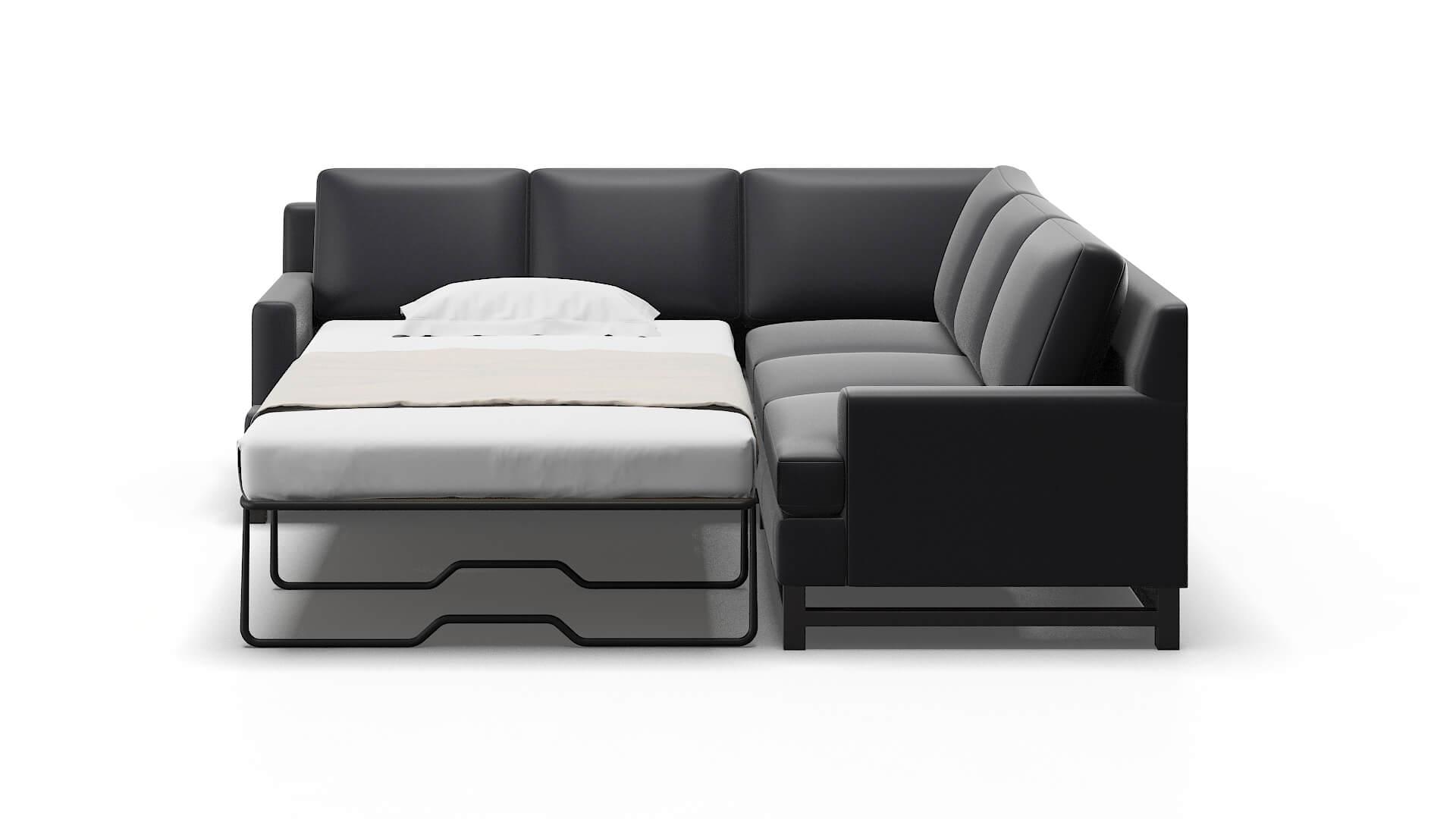 Houston Urban_d Eclipse Sectional Sleeper Espresso legs 1