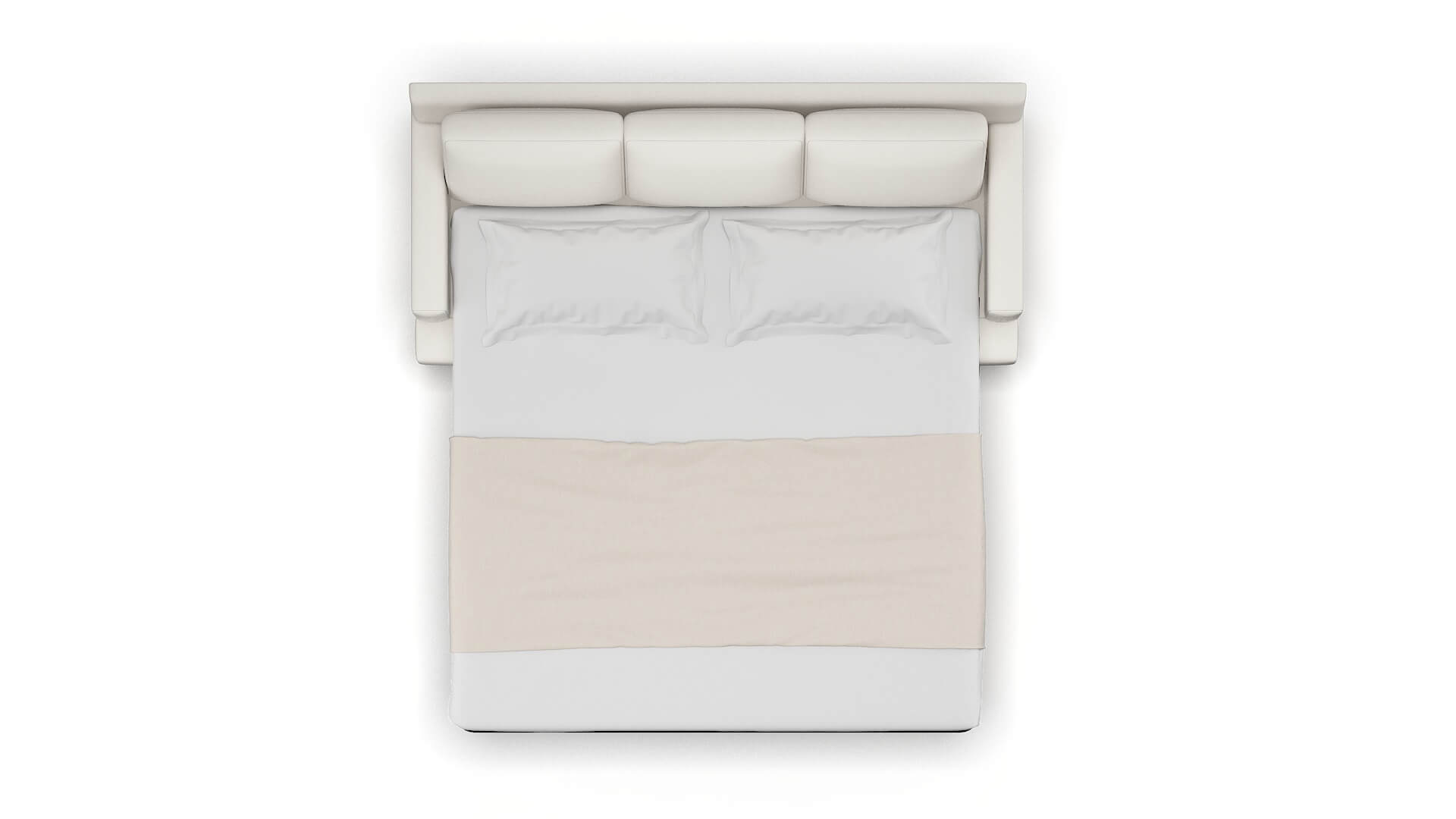 Houston Venice Eggshell Sofa Sleeper Espresso legs 3