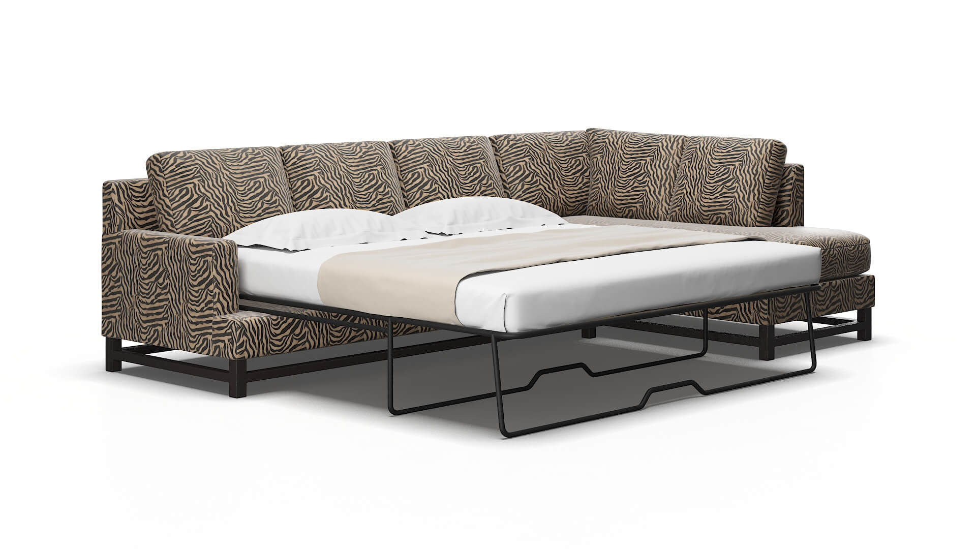 Houston Zambia Coffee Panel Sleeper Espresso legs 2