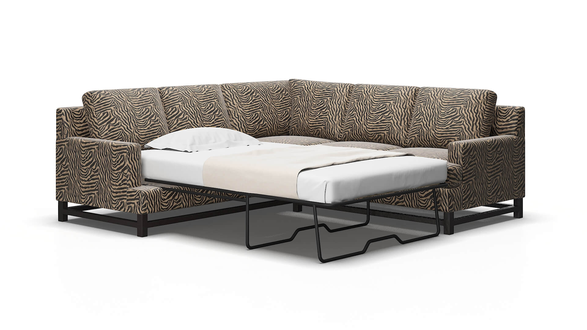 Houston Zambia coffee Sectional sleeper Espresso Legs  2