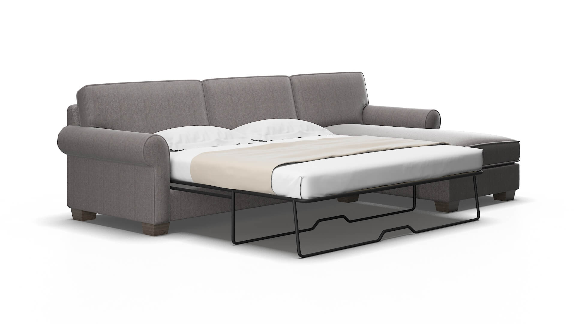 Isabel Atlas_plz silver Panel sleeper Espresso Legs  2