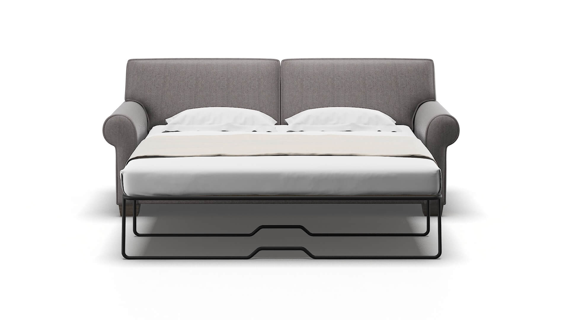 Isabel Atlas_plz Silver Sofa Sleeper Espresso legs 1