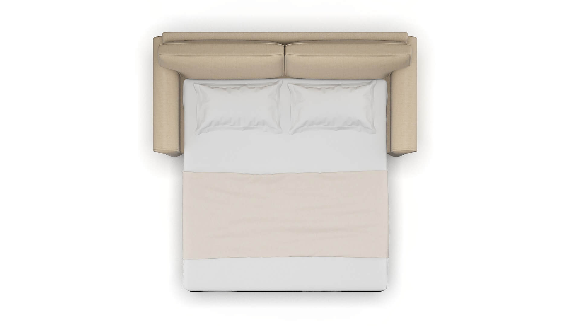 Isabel Avenger Burlap Sofa Sleeper Espresso legs 3