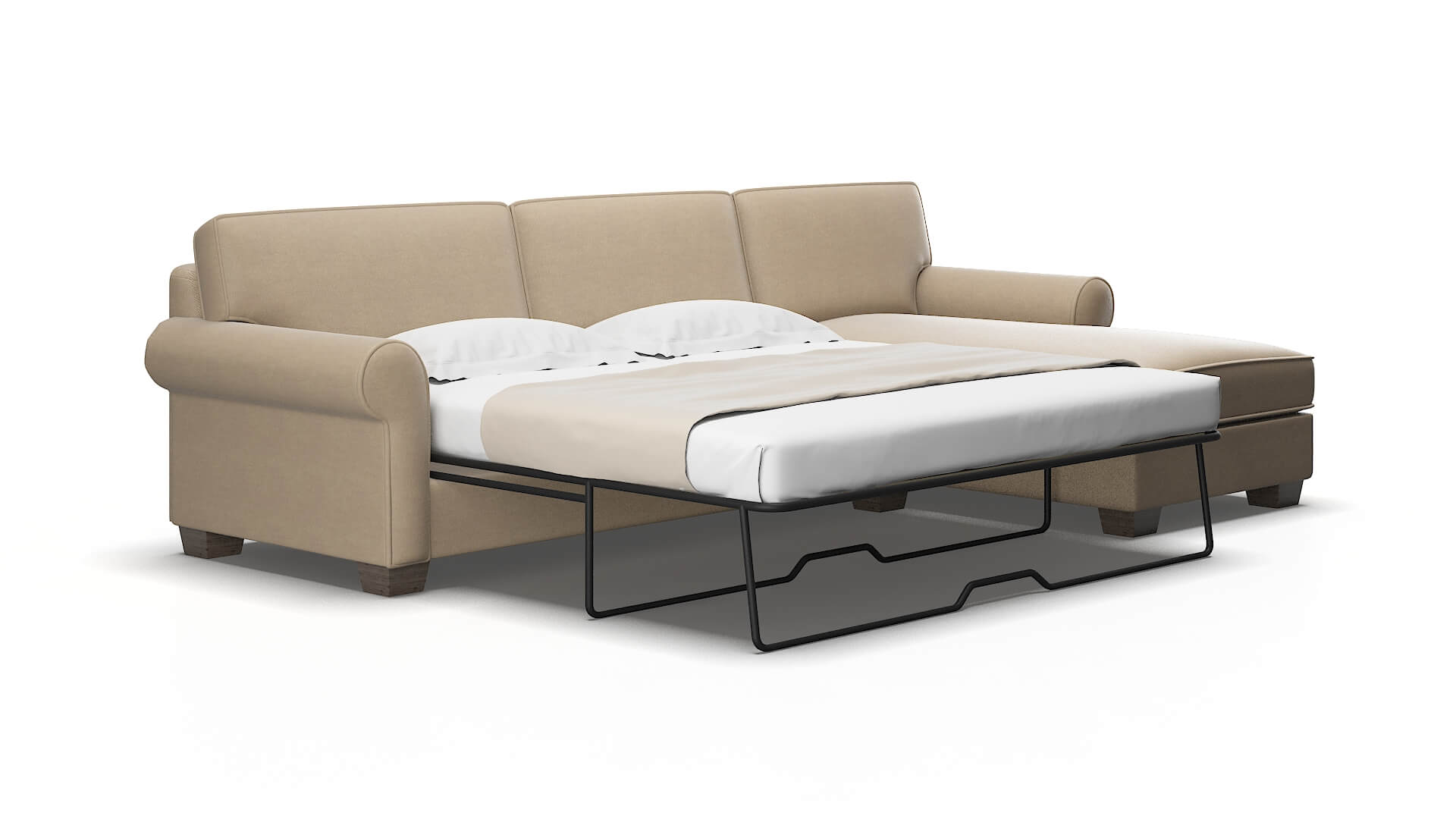 Isabel Avenger Driftwood Panel Sleeper Espresso legs 2