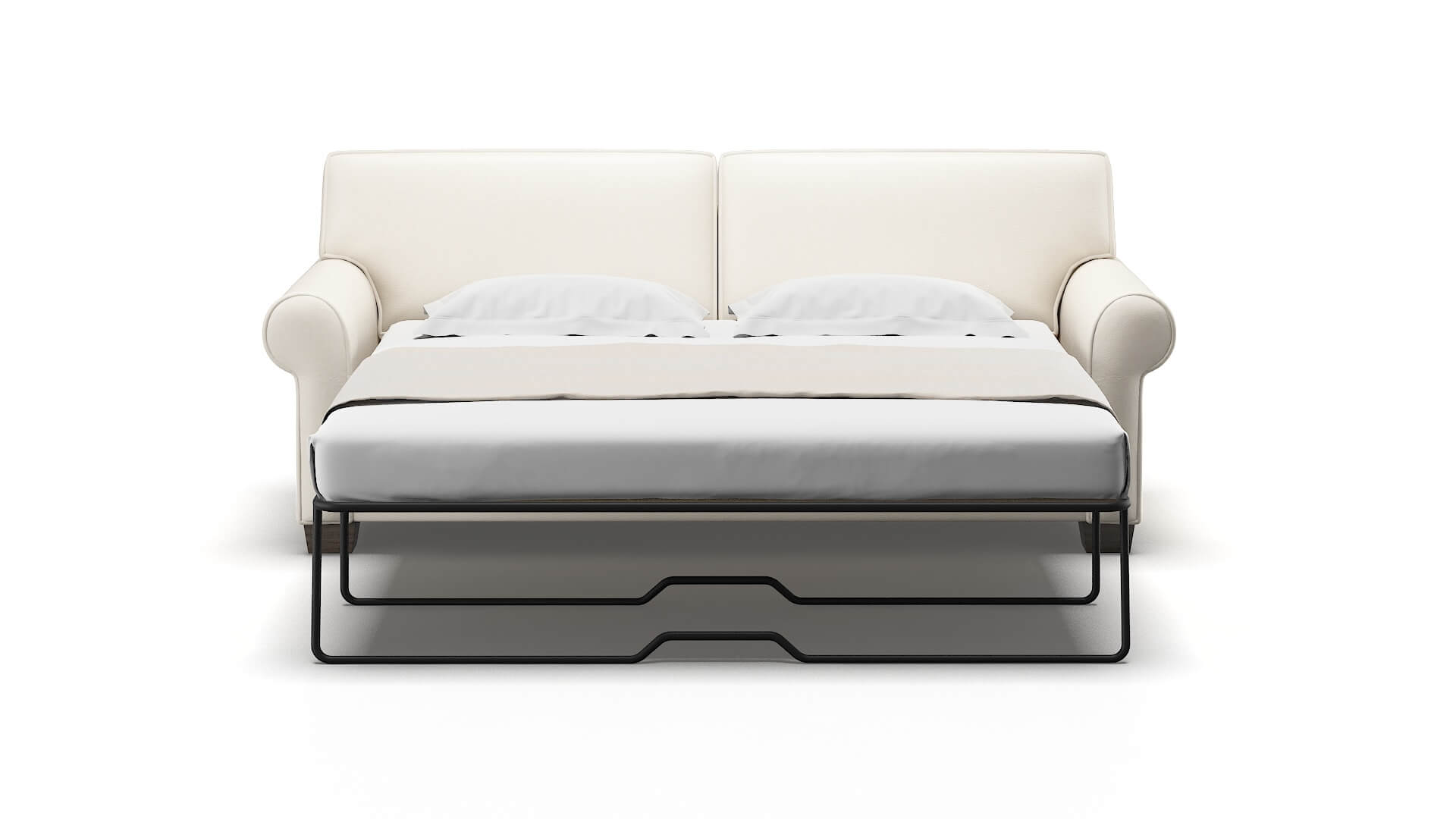 Isabel Blanche Milky Sofa Sleeper Espresso legs 1