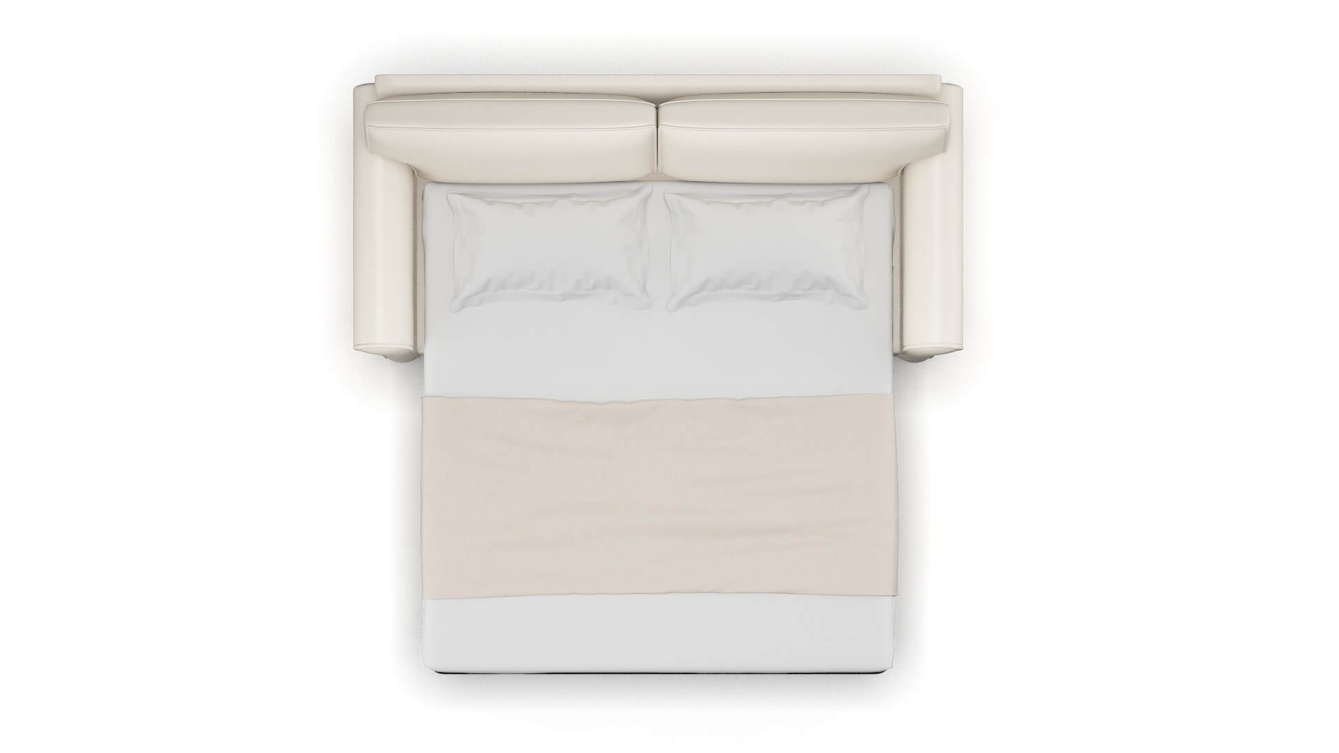 Isabel Blanche Milky Sofa Sleeper Espresso legs 3