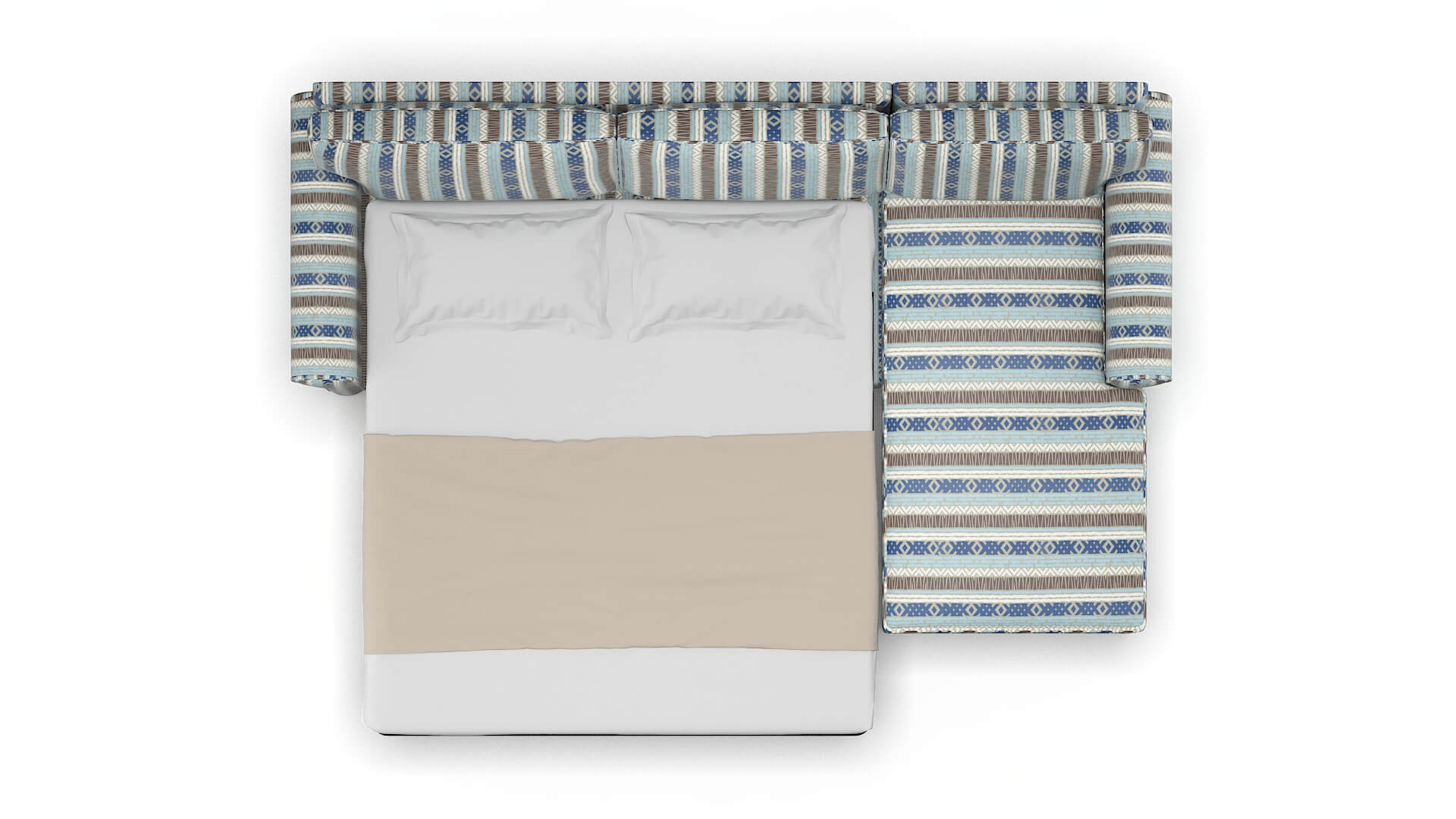 Isabel Bodhi Indigo Panel Sleeper Espresso legs 3