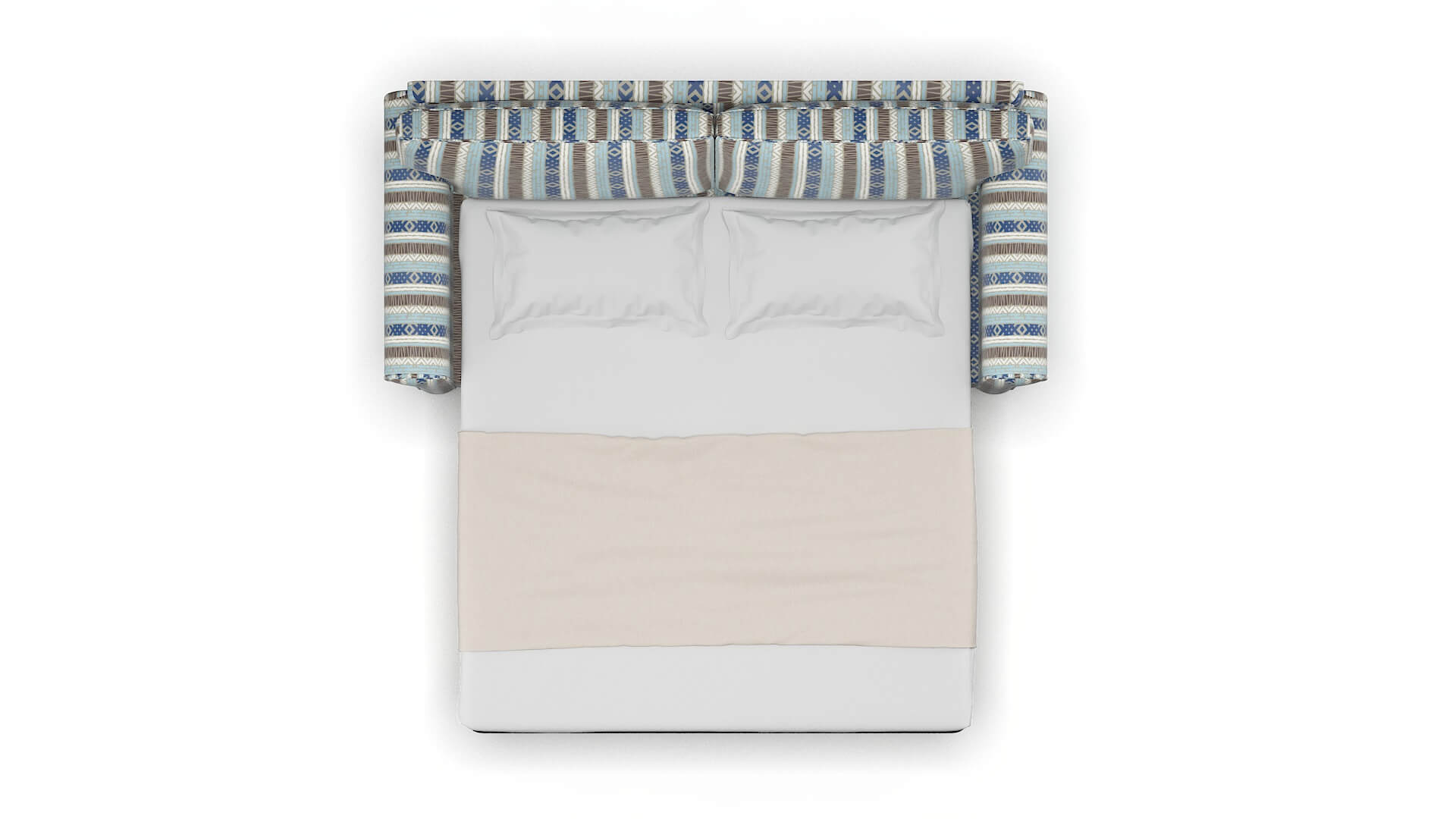 Isabel Bodhi Indigo Sofa Sleeper Espresso legs 3