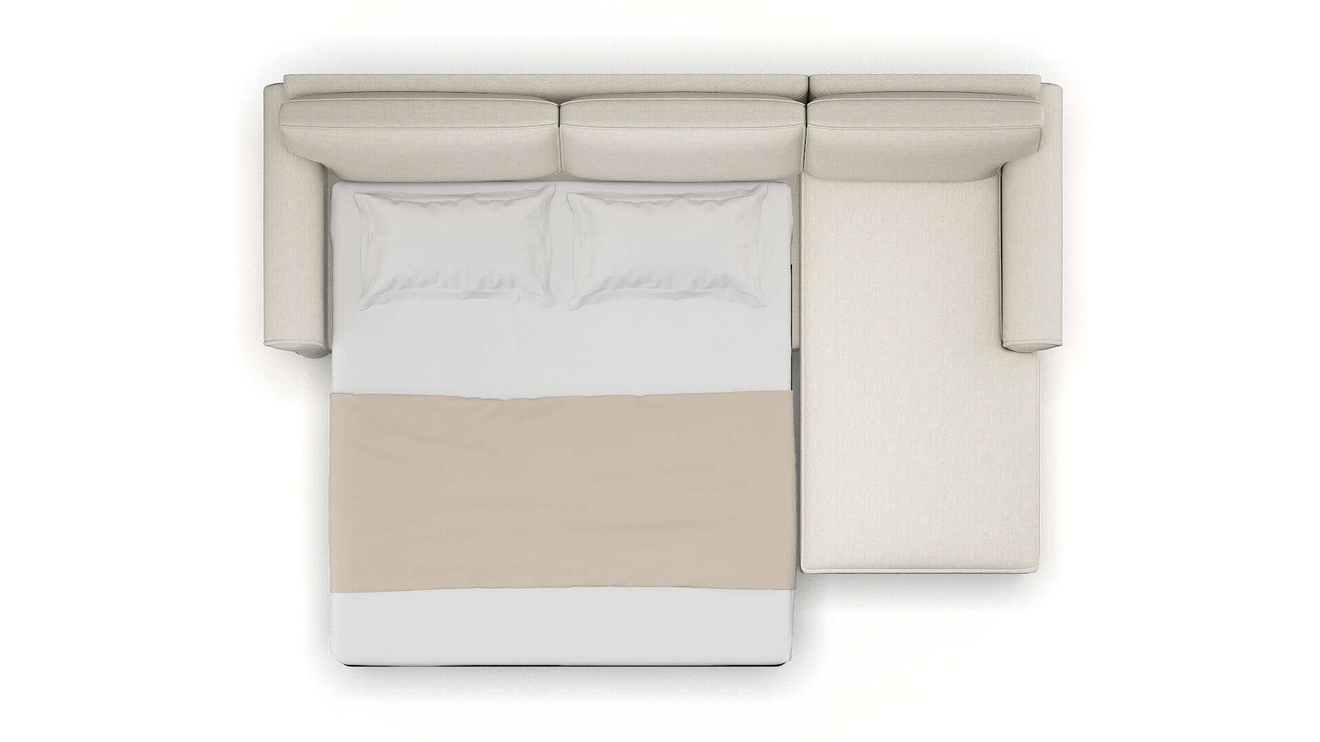 Isabel Catalina Linen Panel Sleeper Espresso legs 3