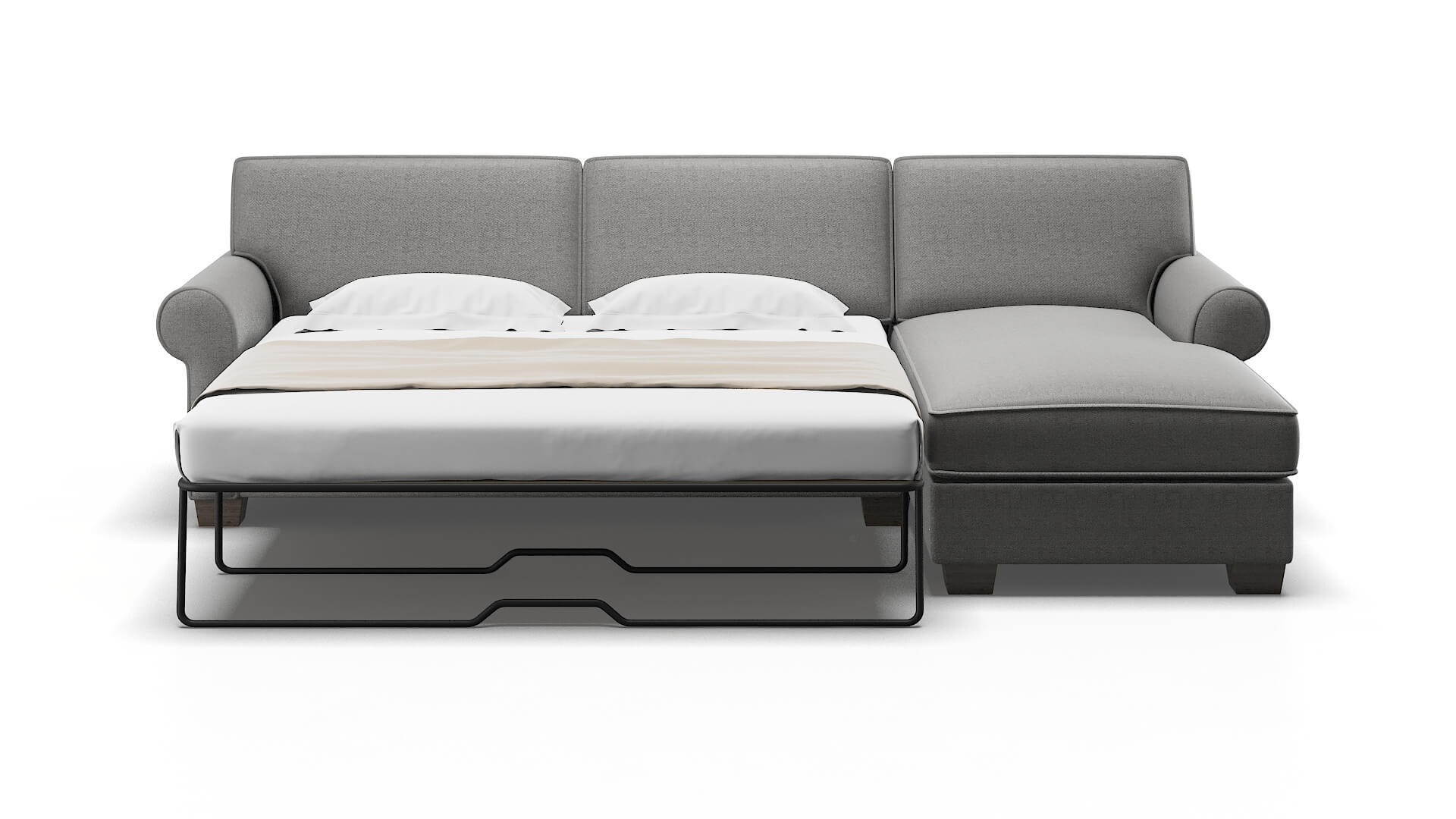 Isabel Catalina Steel Panel Sleeper Espresso legs 1