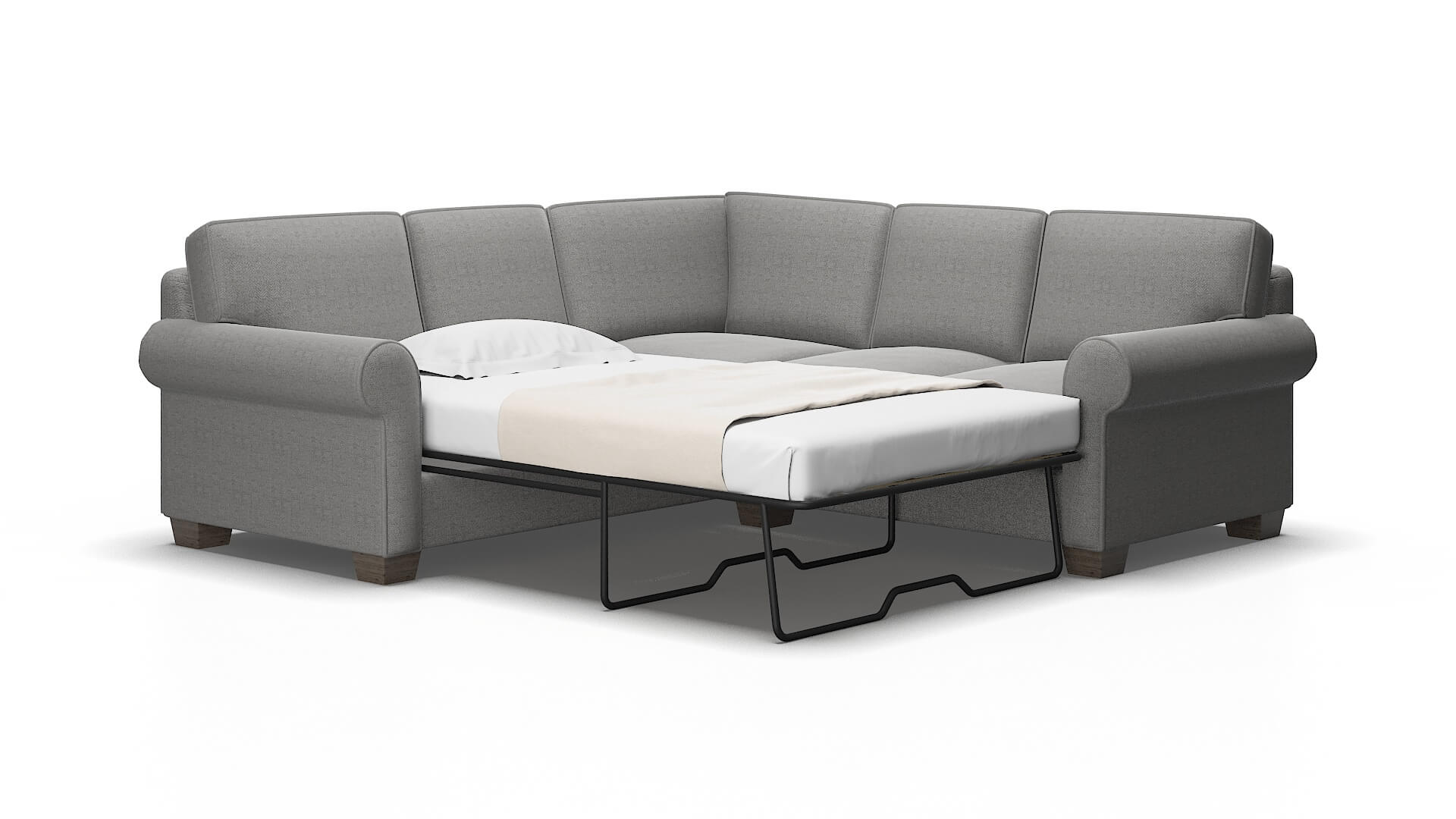 Isabel Catalina steel Sectional sleeper Espresso Legs  2
