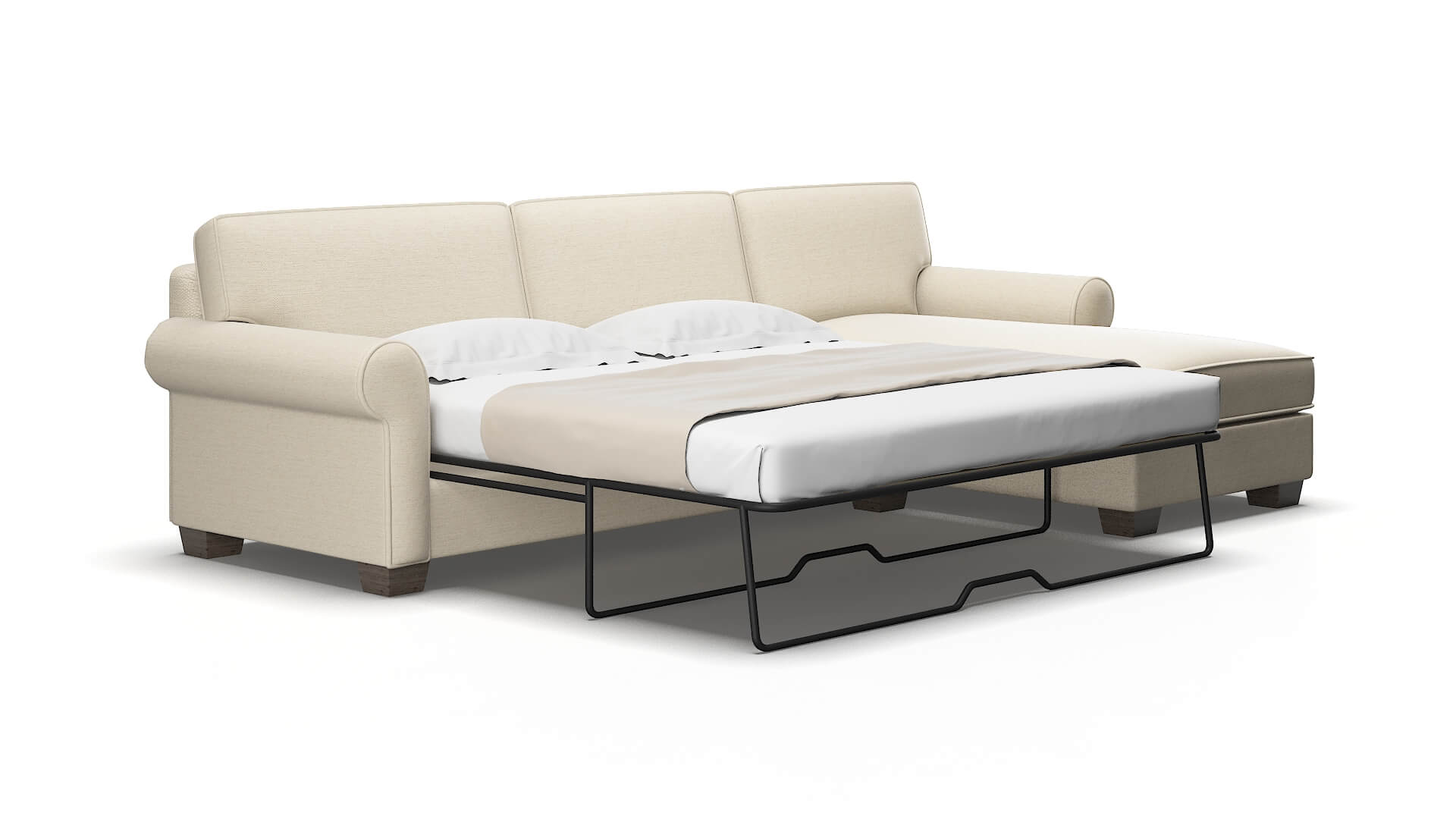 Isabel Chance Sand Panel Sleeper espresso legs 2