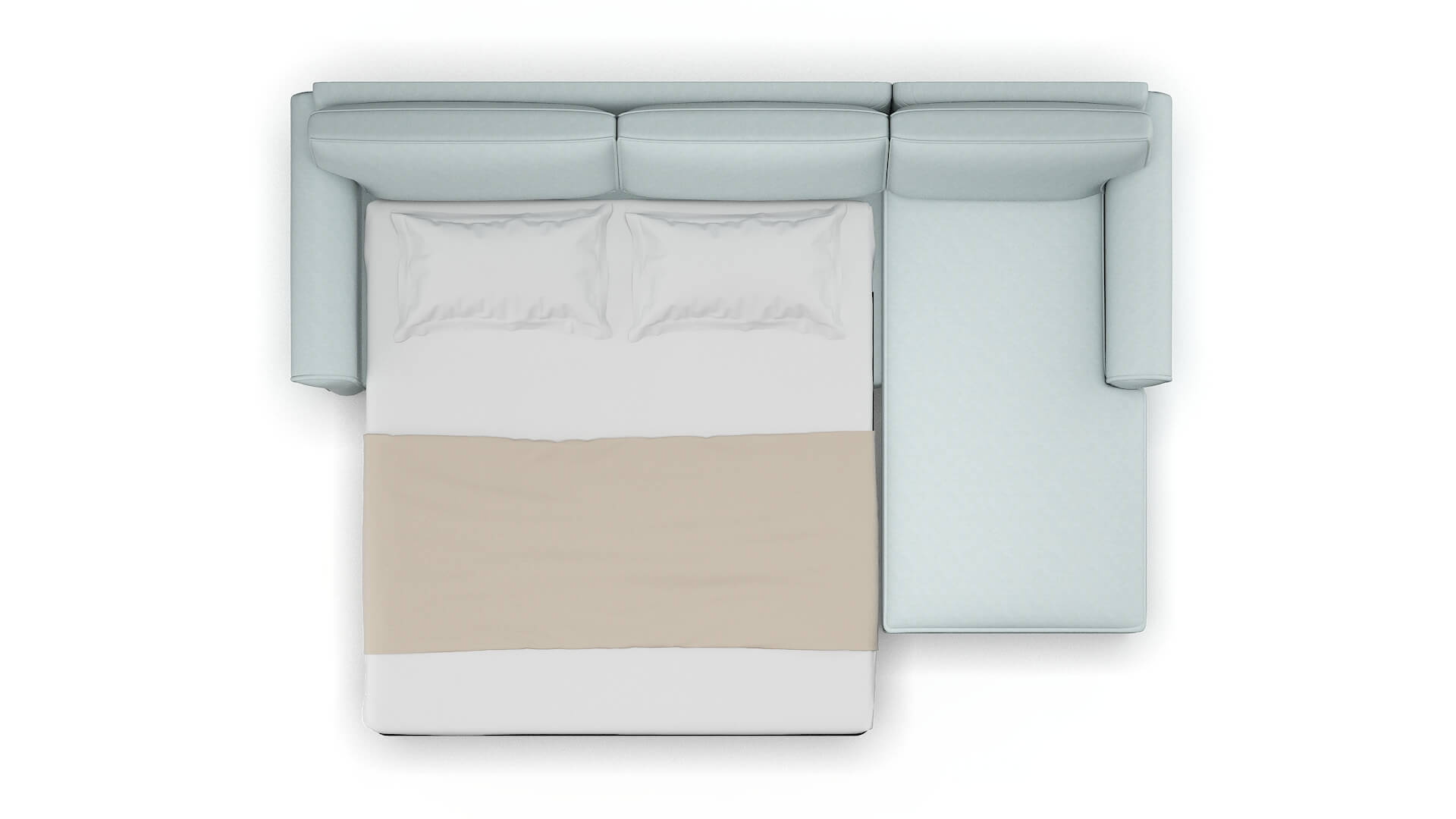 Isabel Clyde Cornflower Panel Sleeper Espresso legs 3