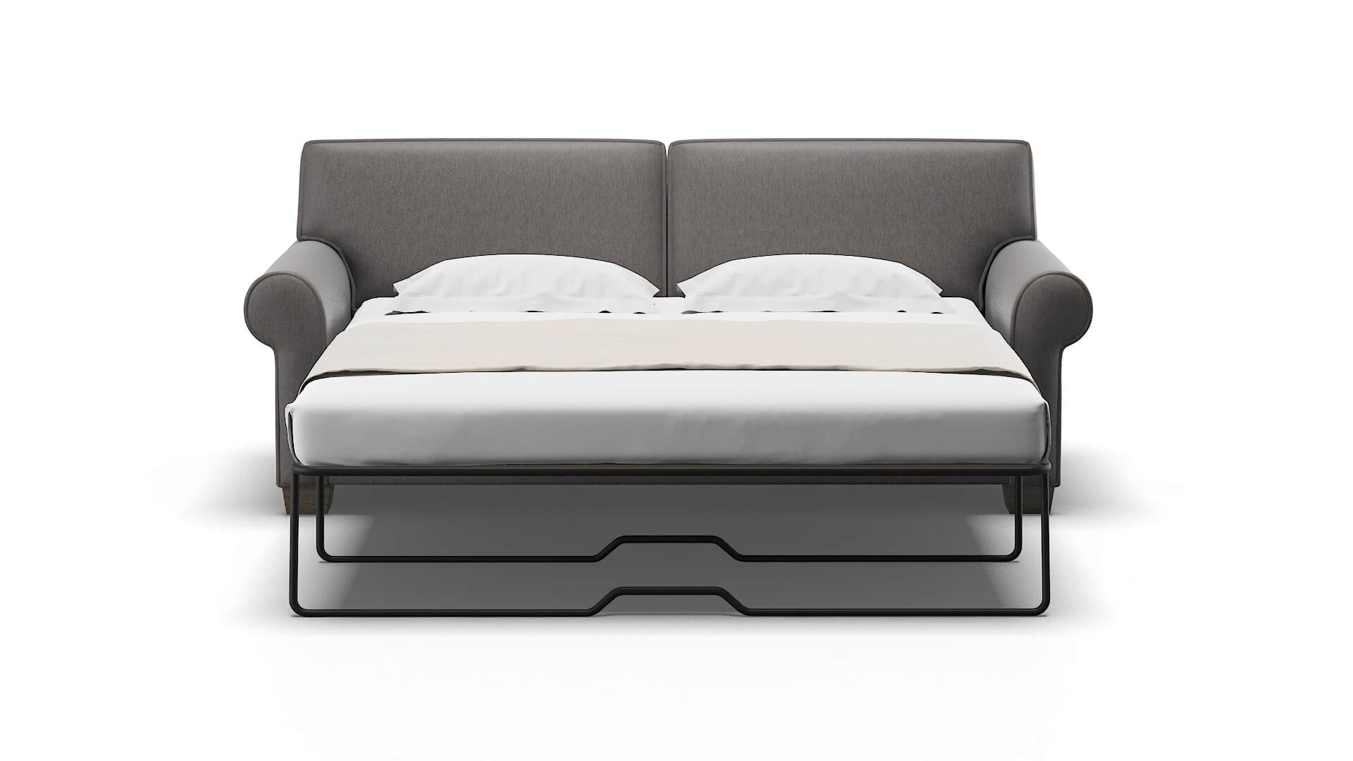 Isabel Cosmo Charcoal Sofa Sleeper Espresso legs 1