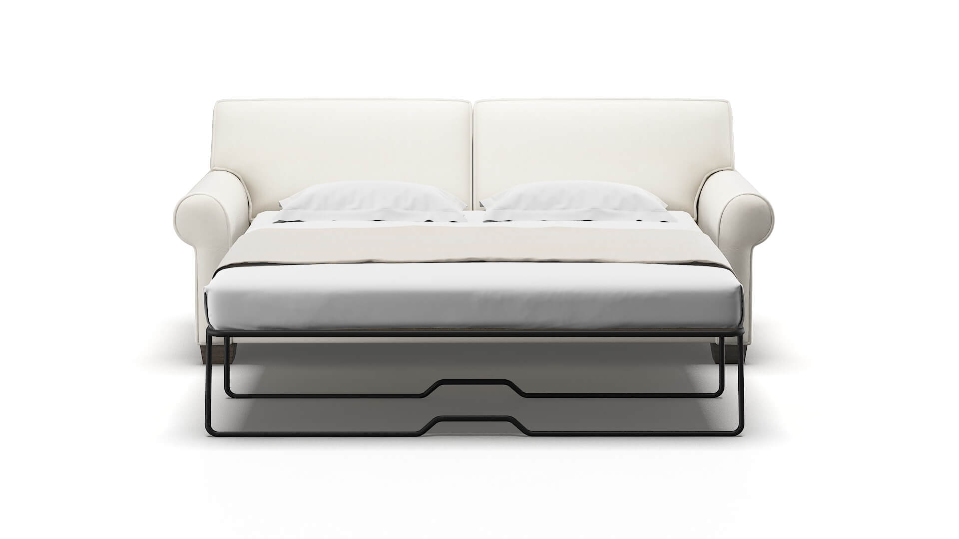 Isabel Cosmo Ivory Sofa Sleeper Espresso legs 1