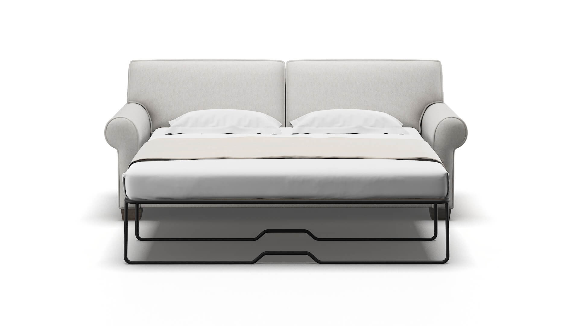 Isabel Cosmo Silver Sofa Sleeper Espresso legs 1