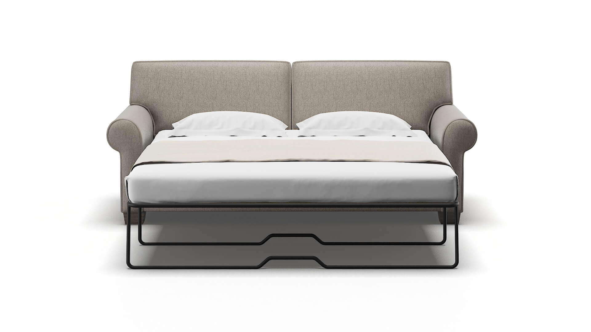 Isabel Cosmo Taupe Sofa Sleeper Espresso legs 1