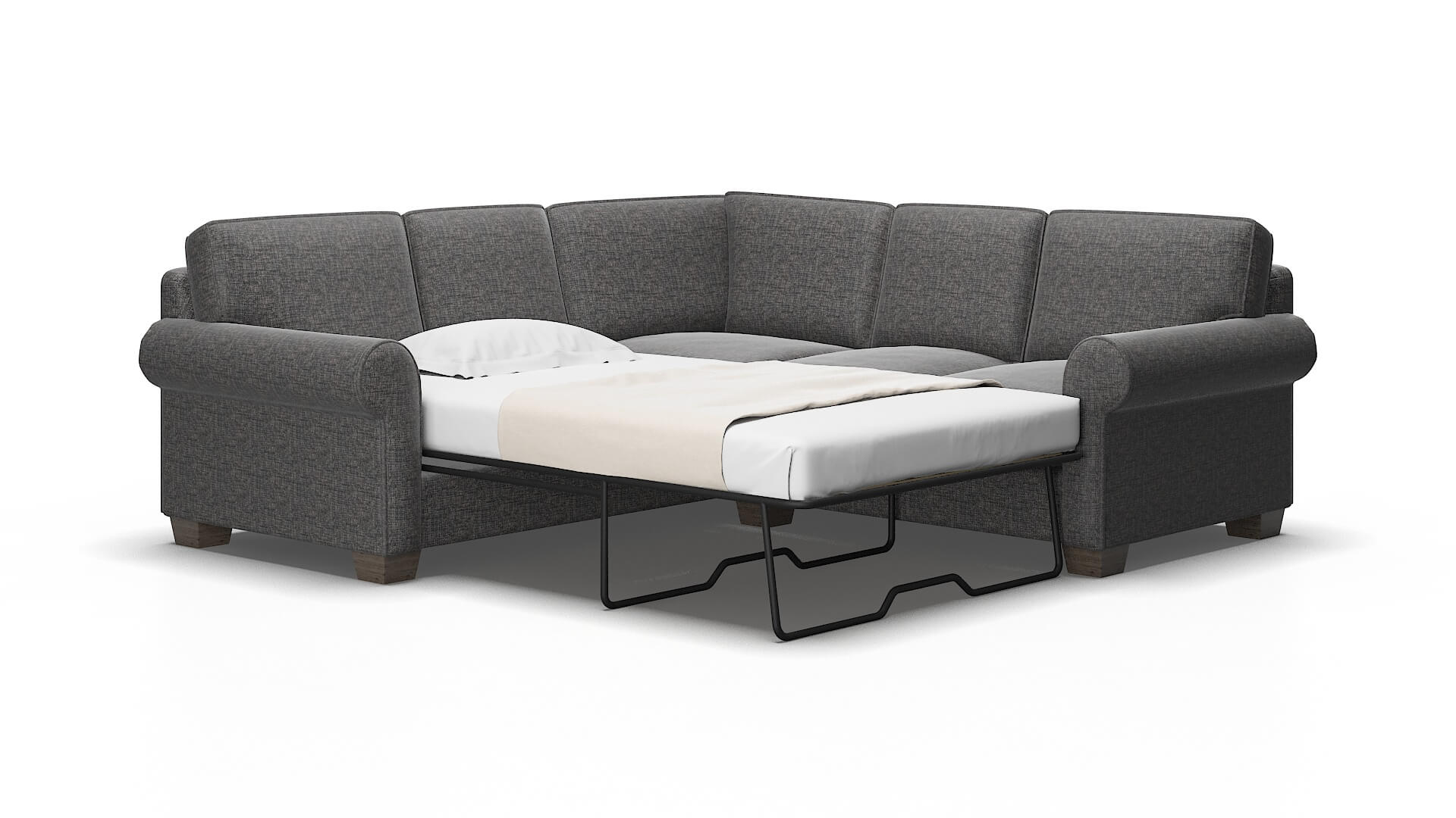 Isabel Curious eclipse Sectional sleeper Espresso Legs  2