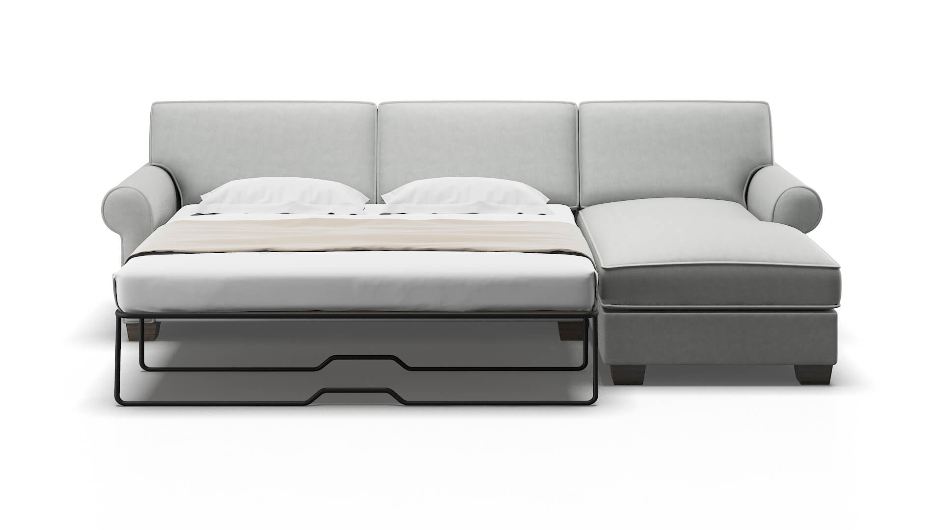 Isabel Dawson Platinum Panel Sleeper Espresso legs 1