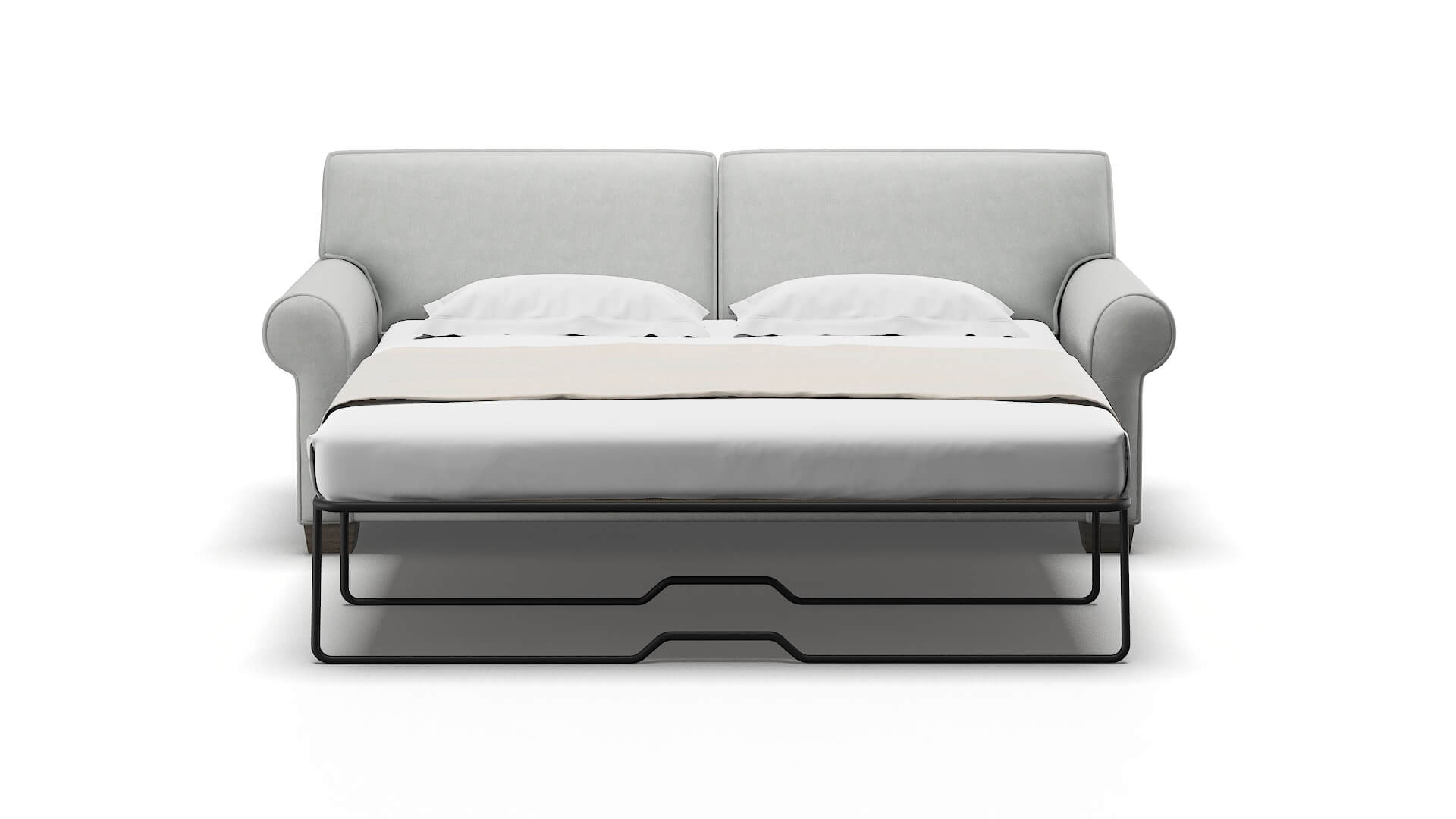 Isabel Dawson Platinum Sofa Sleeper Espresso legs 1