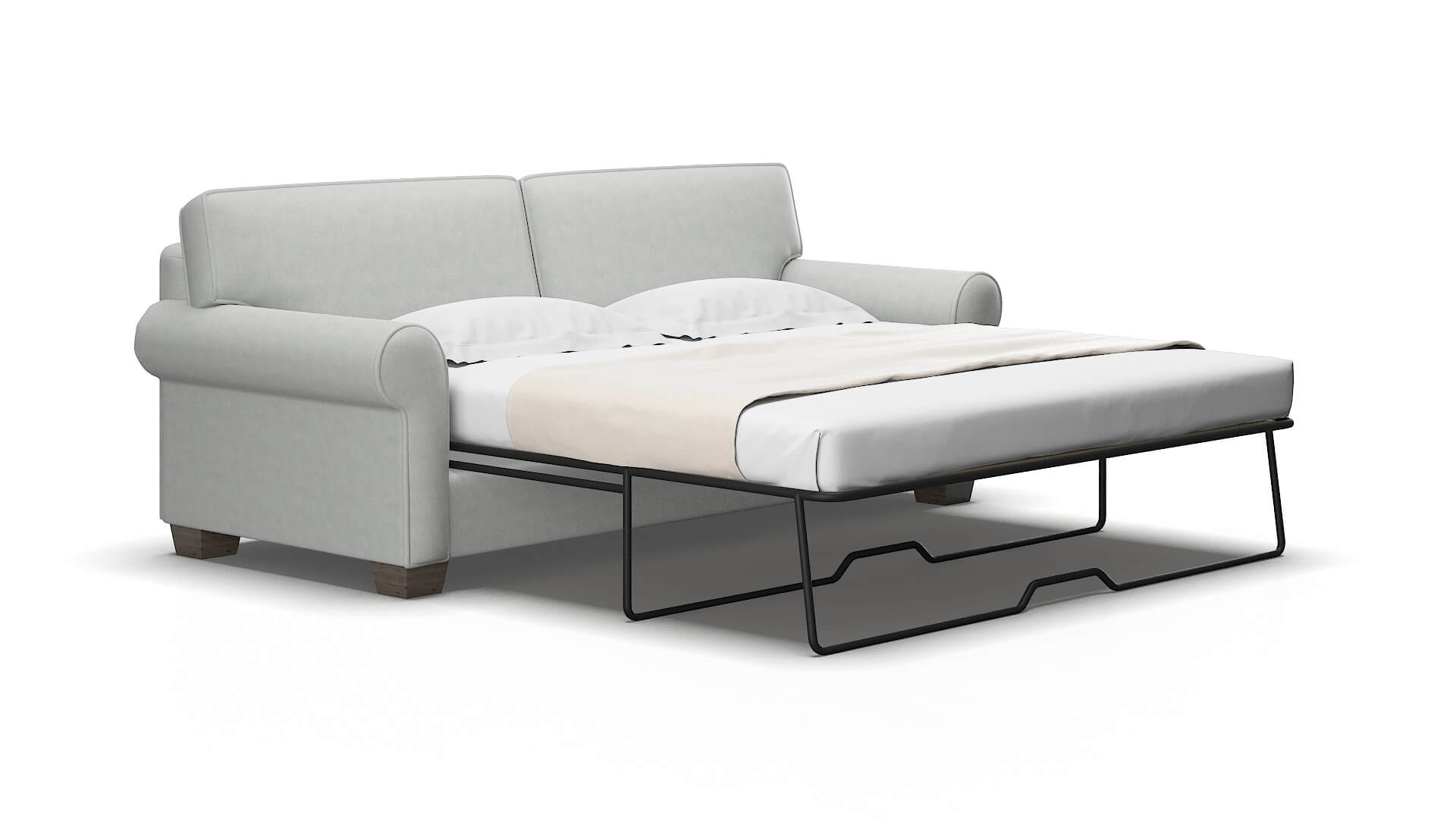 Isabel Dawson Platinum Sofa Sleeper Espresso legs 2